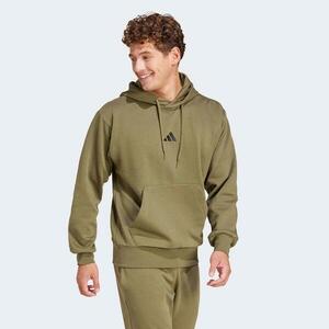 Sudadera ADIDAS Hombre Oliva Capucha Algodón