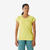 T-shirt d'escalade confortable femme, Vertika jaune