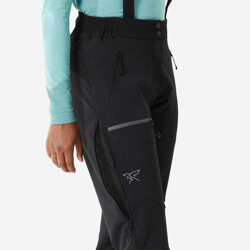 Pantalon pentru alpinism, călduros, Alpinism Negru Damă