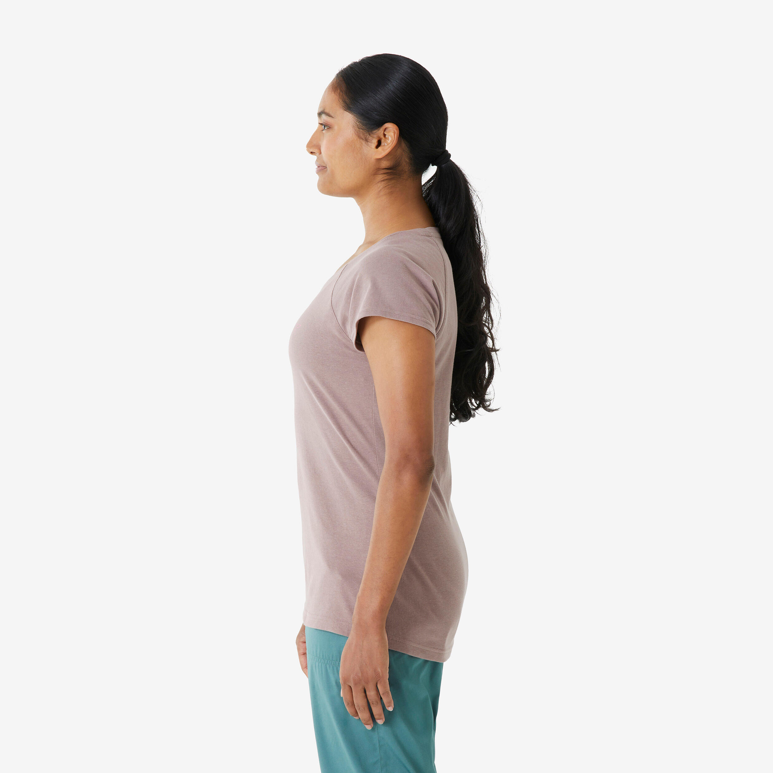 T-shirt confortável de escalada mulher, Vertika violeta 5/9