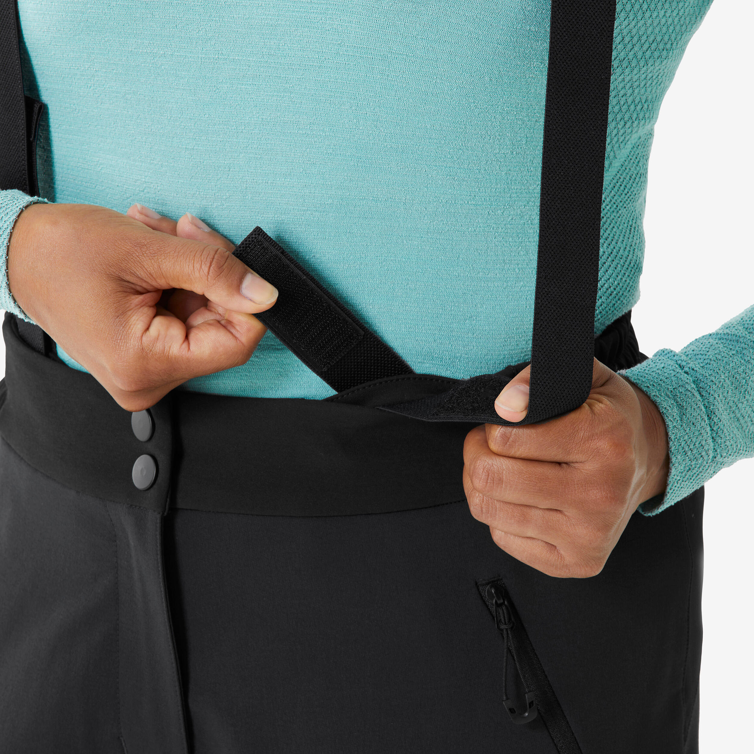 Pantalón de alpinismo cálido mujer, Alpinism negro 9/12