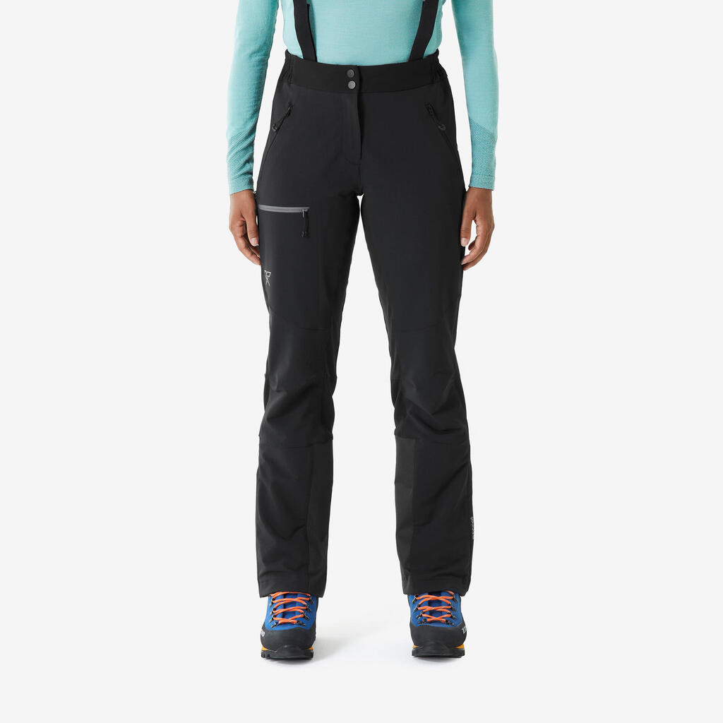 Γυναικείο Παντελόνι Ορειβασίας Alpinism - Μαύρο