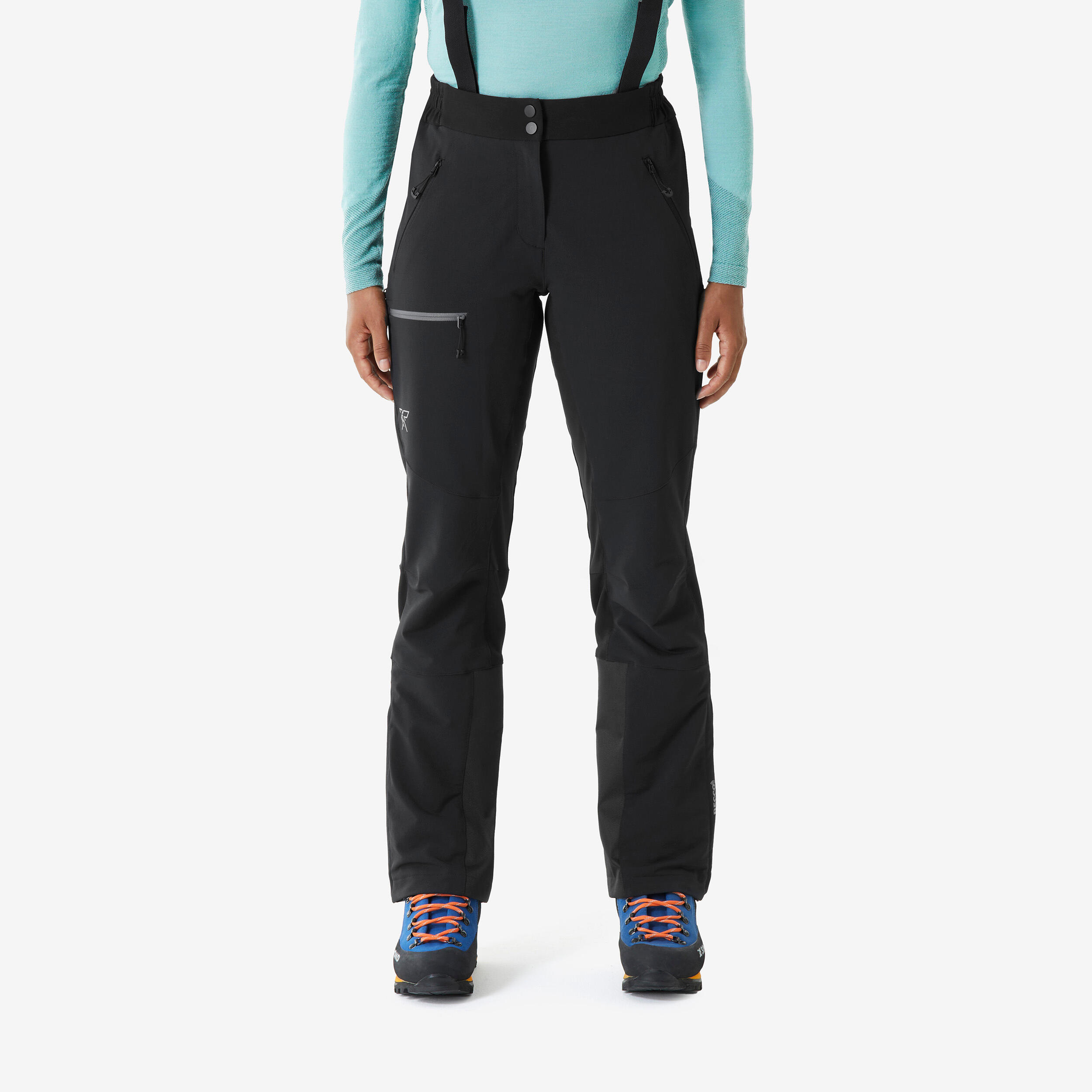 Pantalon pentru alpinism, călduros, Alpinism Negru Damă