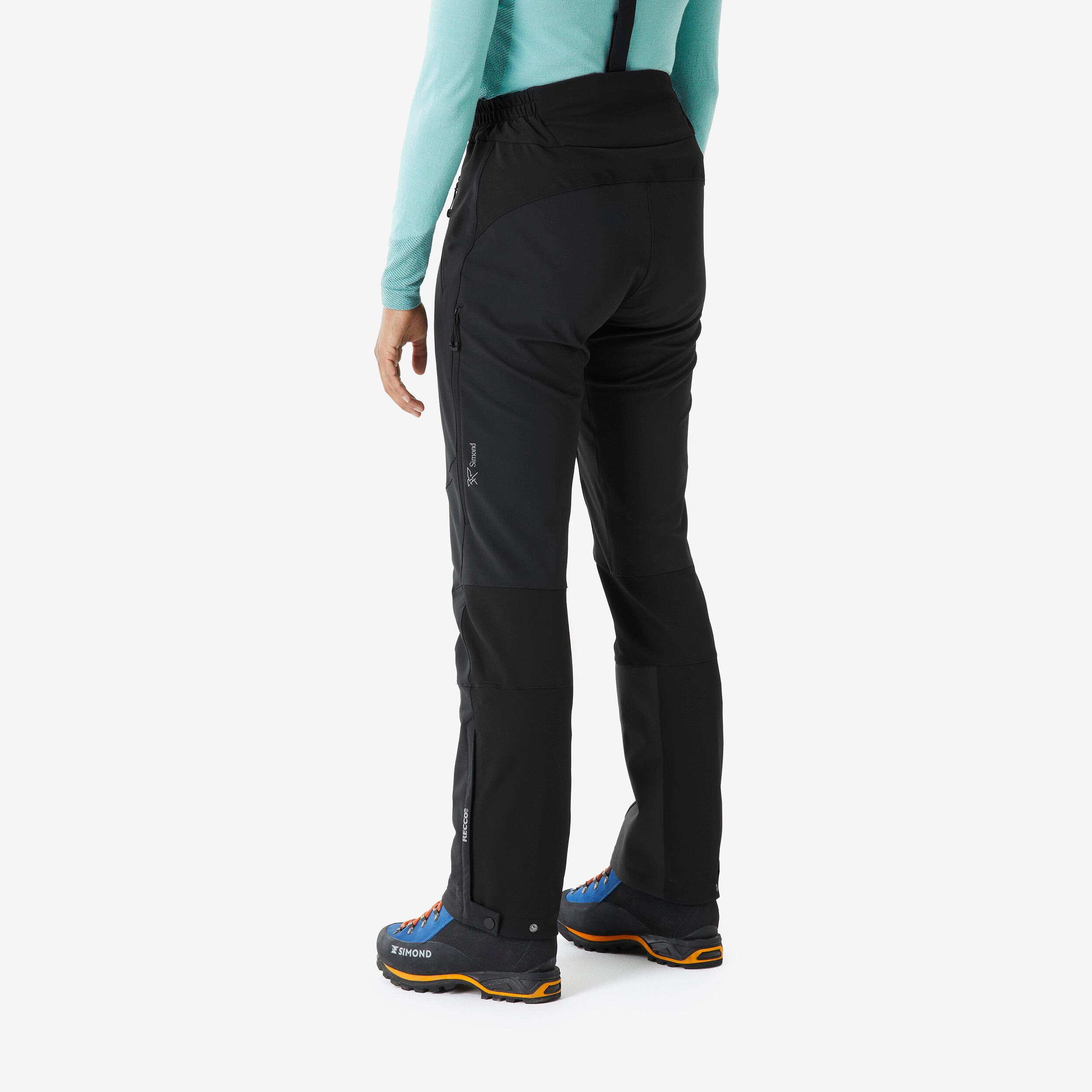 Pantalón de alpinismo cálido mujer, Alpinism negro 6/12