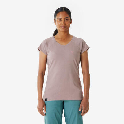 T-shirt arrampicata donna VERTIKA viola