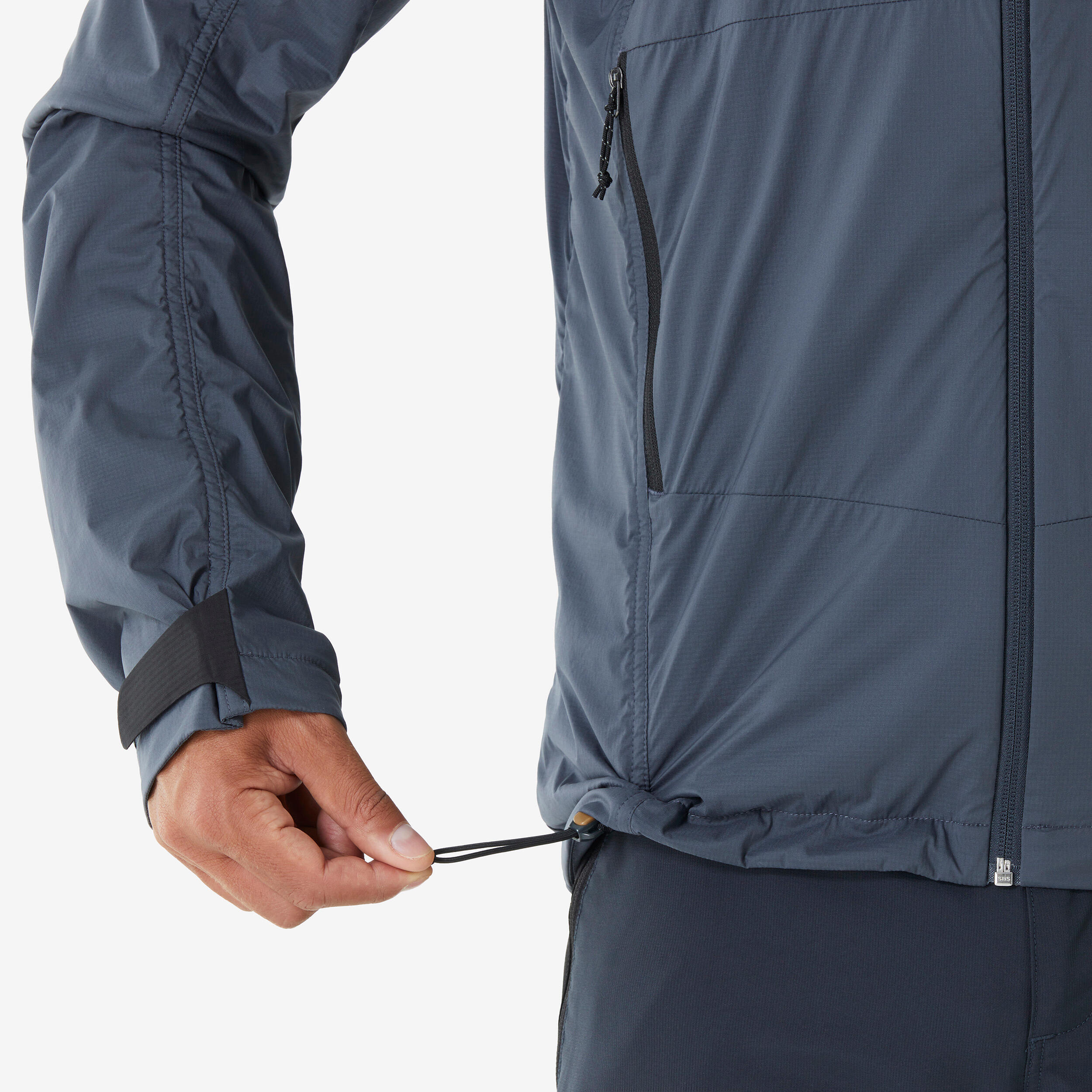 SIMOND Pánska softshell turistická bunda MT900 Windwarm sivo-čierna L · záber 8