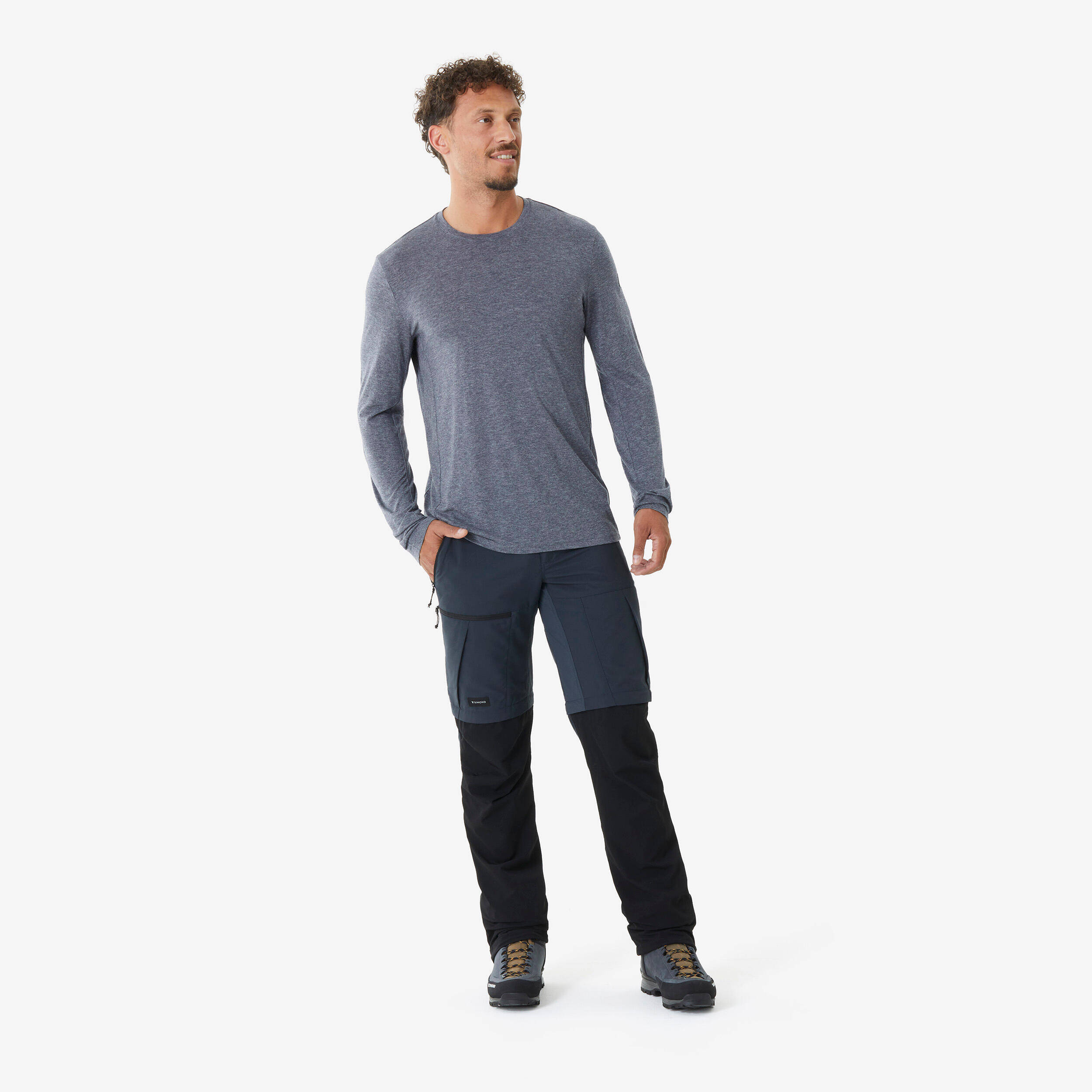 Men's 40% recycled merino wool long-sleeved T-shirt, Merino Rec Fresh -  3