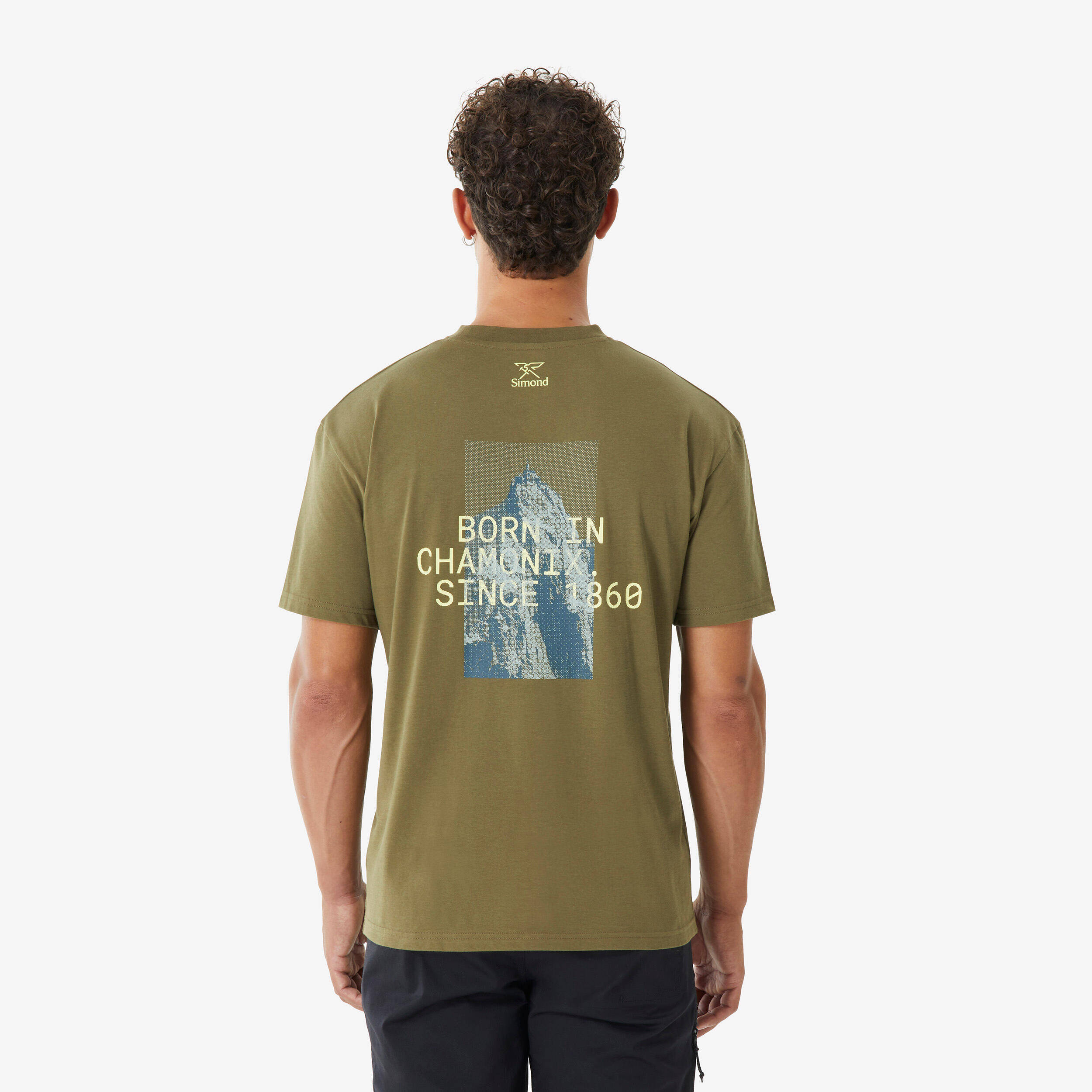 Durable climbing t-shirt, Vertika khaki -  3