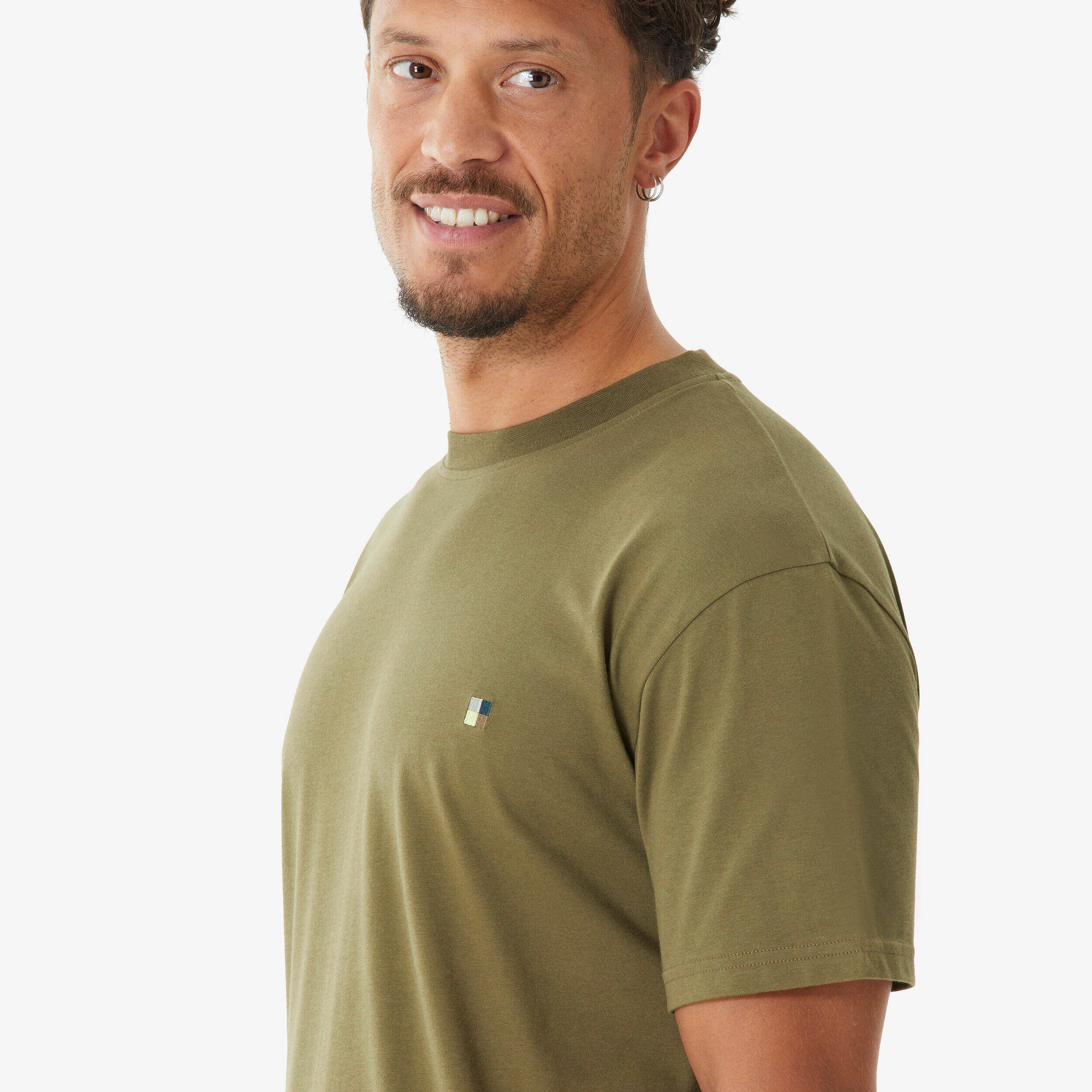 Durable climbing t-shirt, Vertika khaki -  5