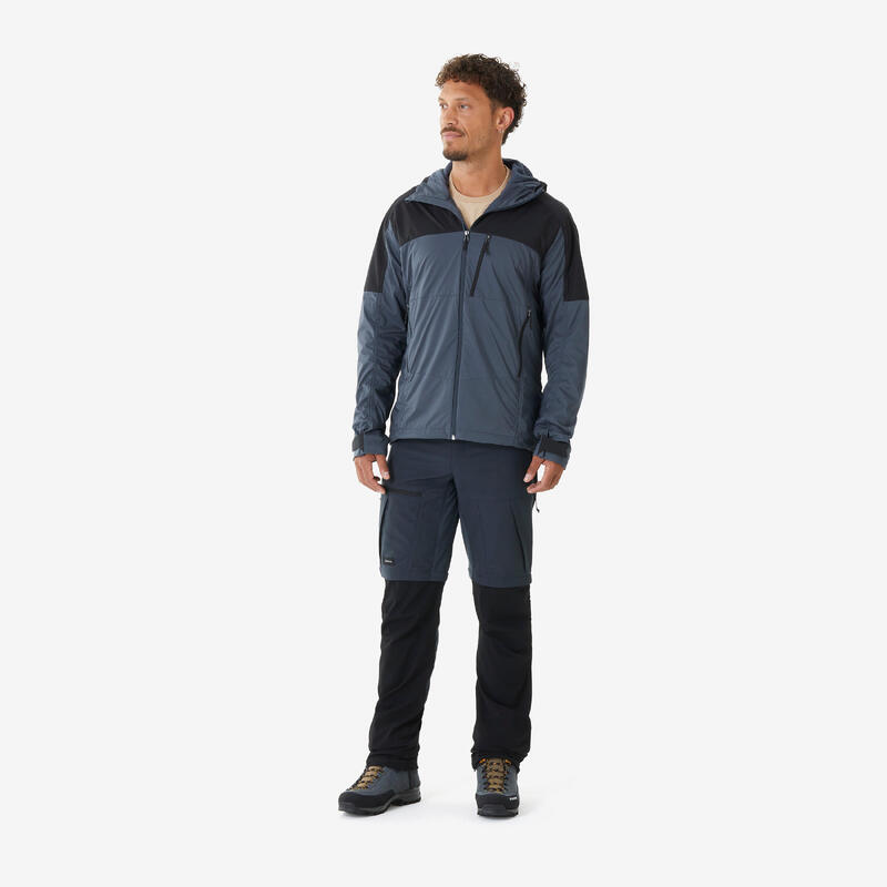 Geacă protecție de vânt Softshell trekking la munte, MT900 bărbați