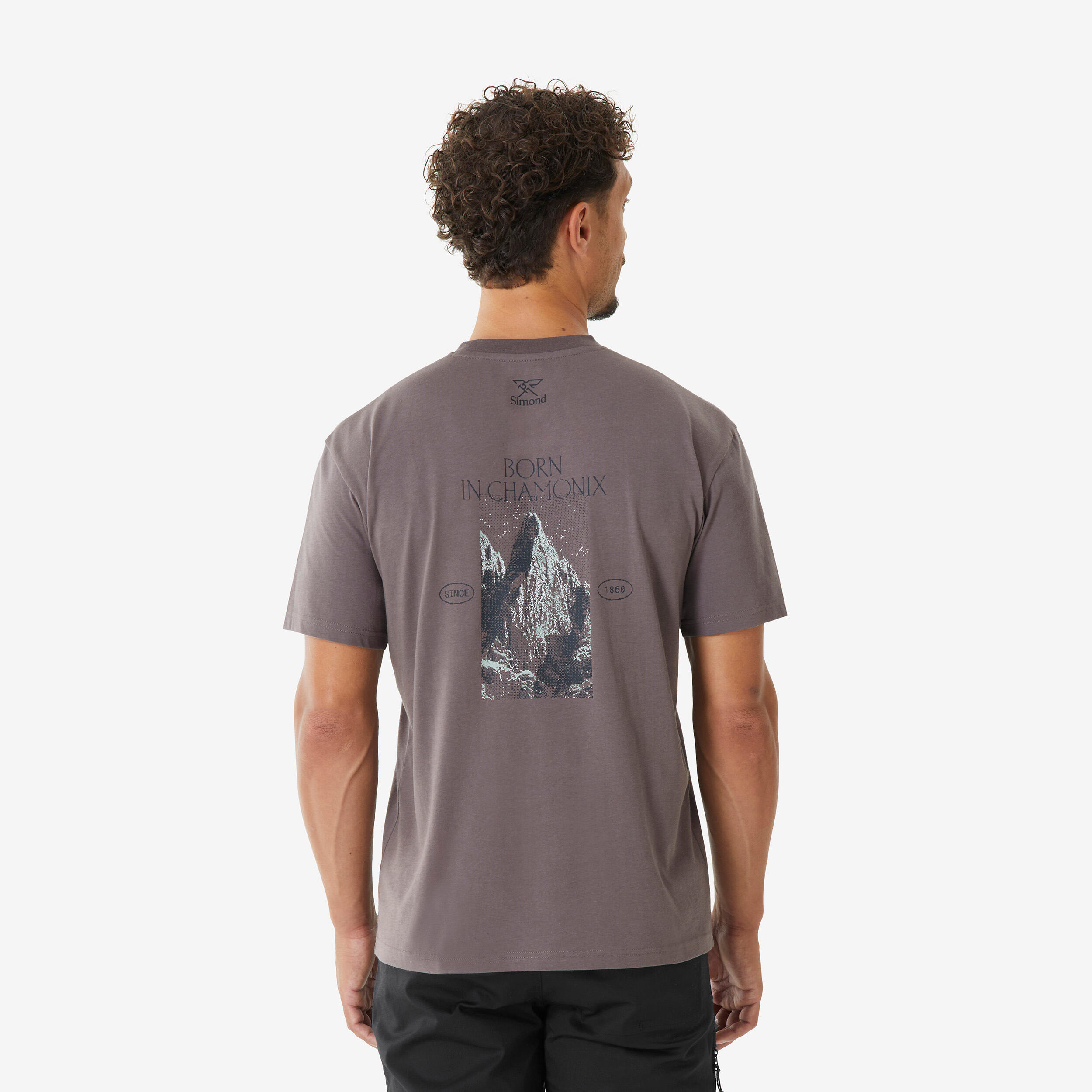 Camiseta escalada resistente, Vertika marrón  4/10