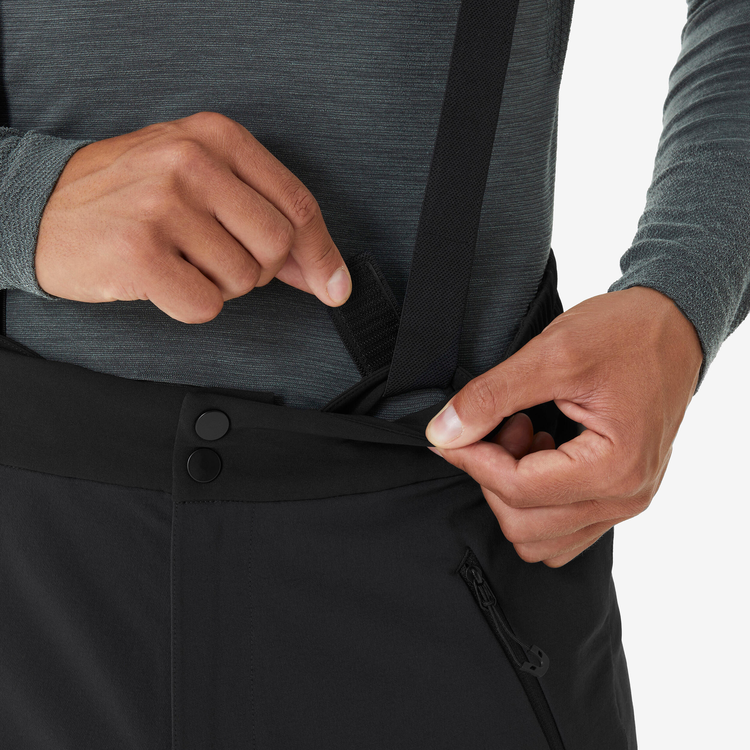 Warme Hochtourenhose Herren, Bergsteigen Schwarz 10/13