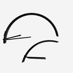 Garde boues avant et arrière avec tringles rigides vélo trekking 28