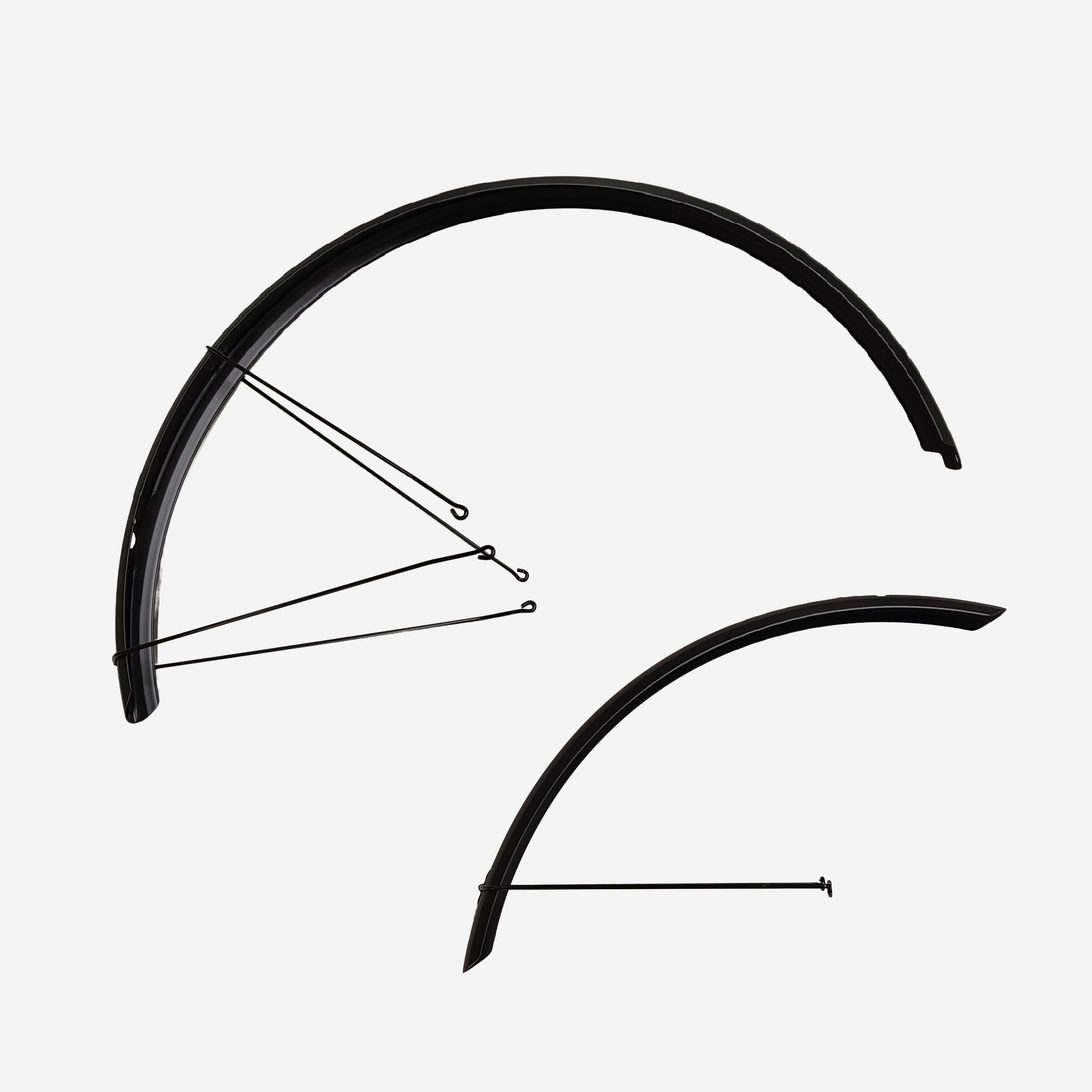 ROCKRIDER Predný a zadný blatník na trekingové bicykle 28