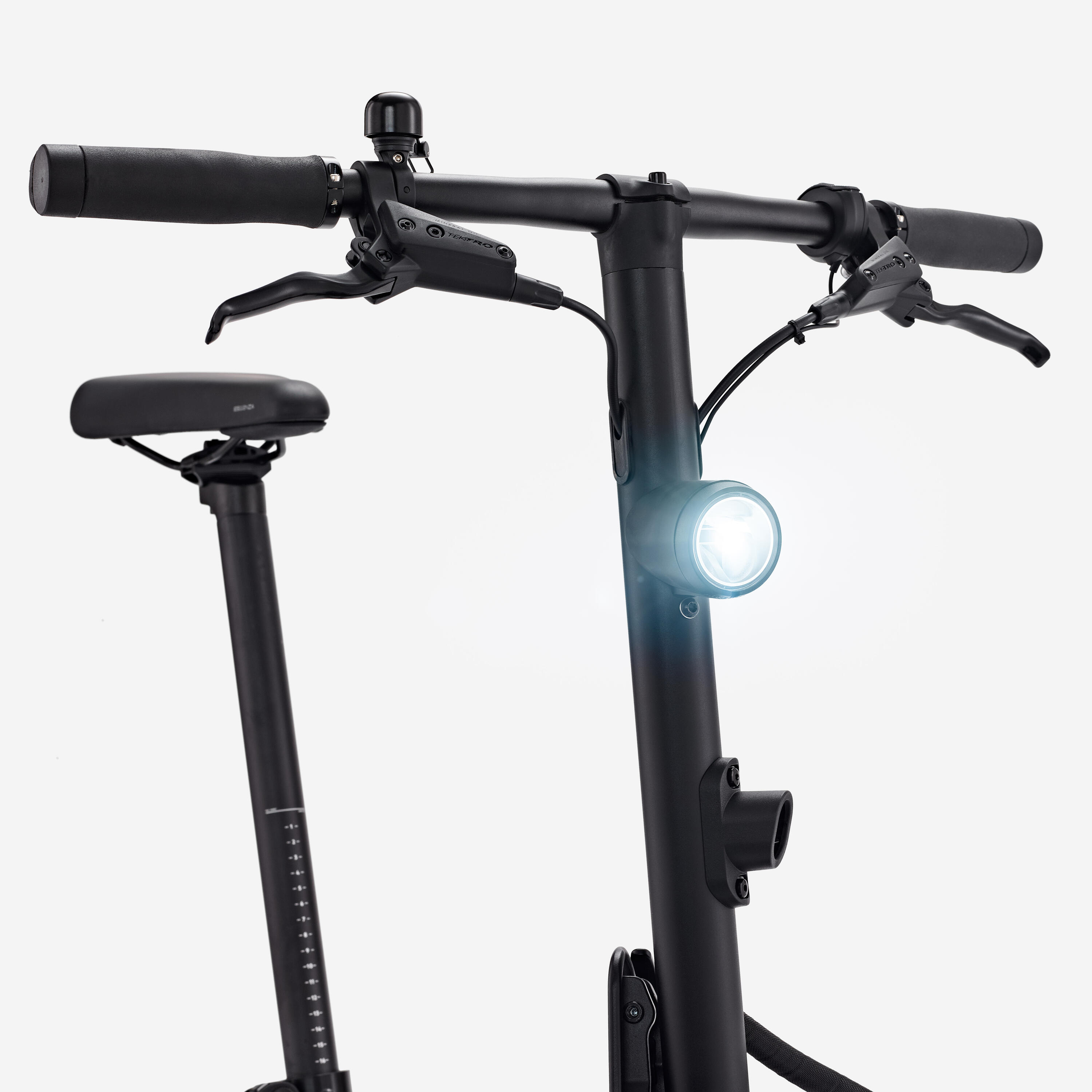 Bici a pedalata assistita E-FL 900 pieghevole 16" grigia 8/16