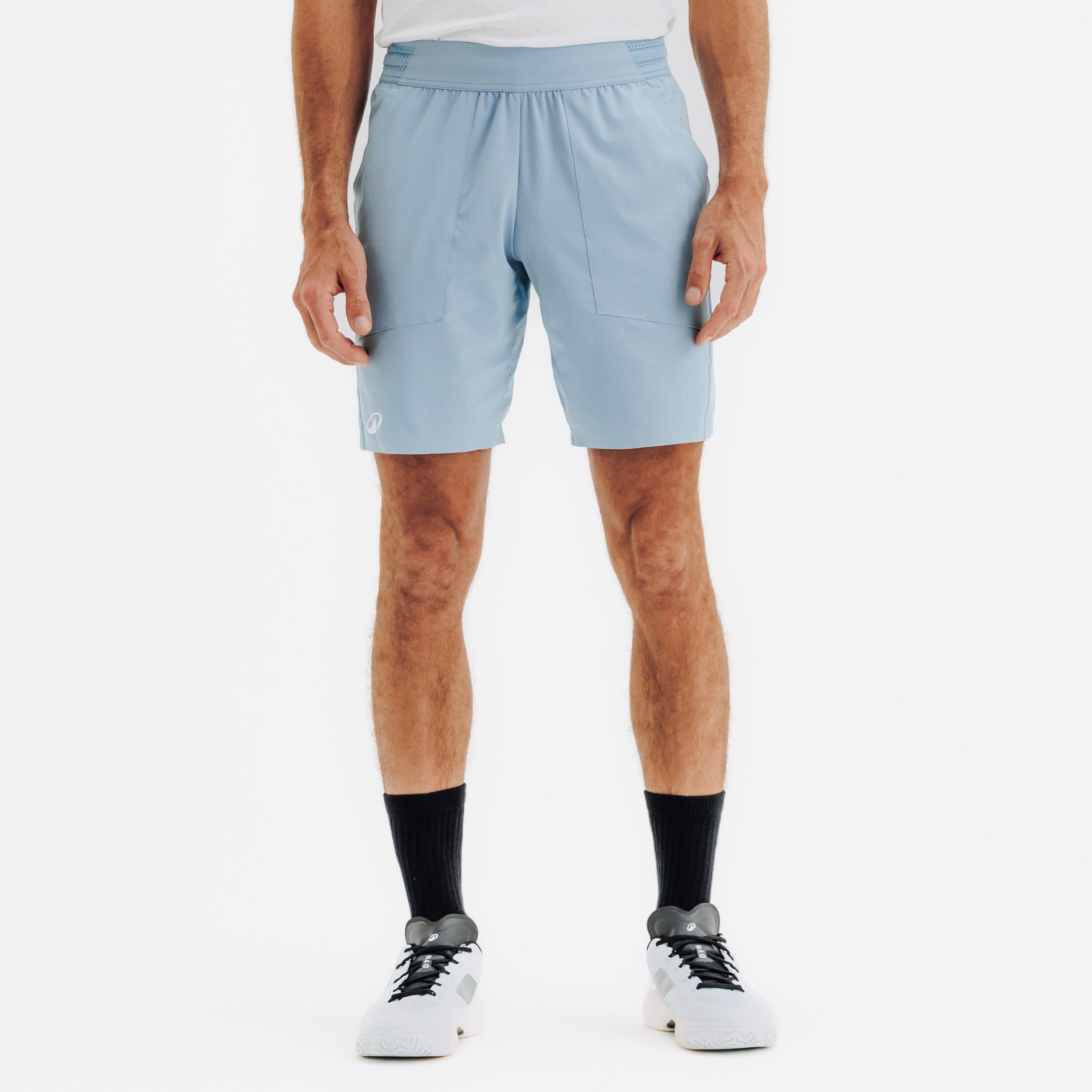 Short de padel respirant homme - kuikma dry + bleu nuage