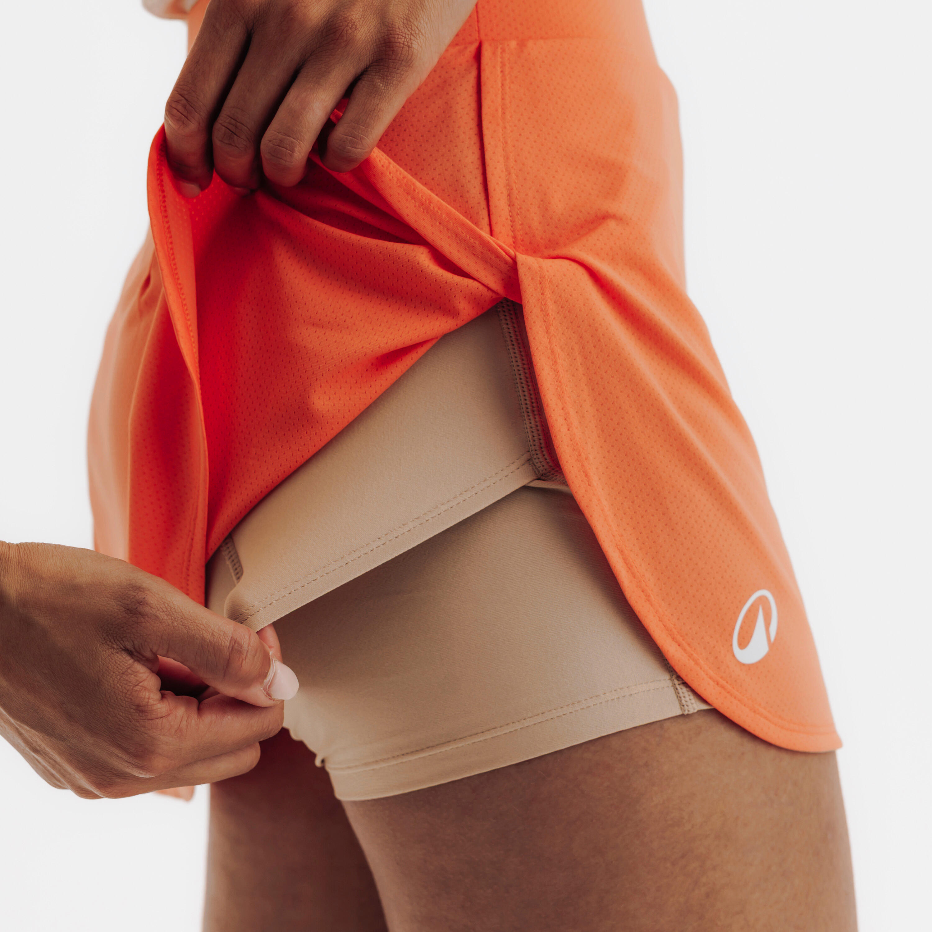 Jupe-short de padel respirante femme, PSK Fly 3/6