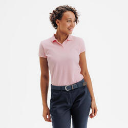 Polo de golf 100% coton manches courtes femme, MW100 noir