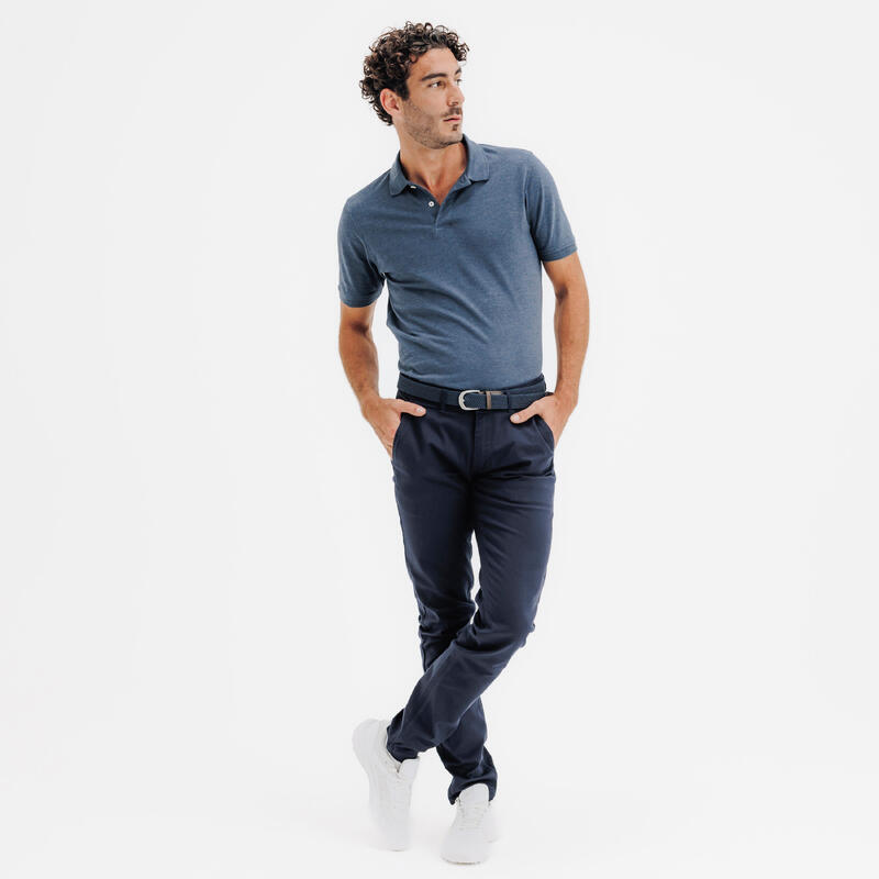 Erkek Kısa Kollu Polo Golf Tişörtü - Mavi - MW500