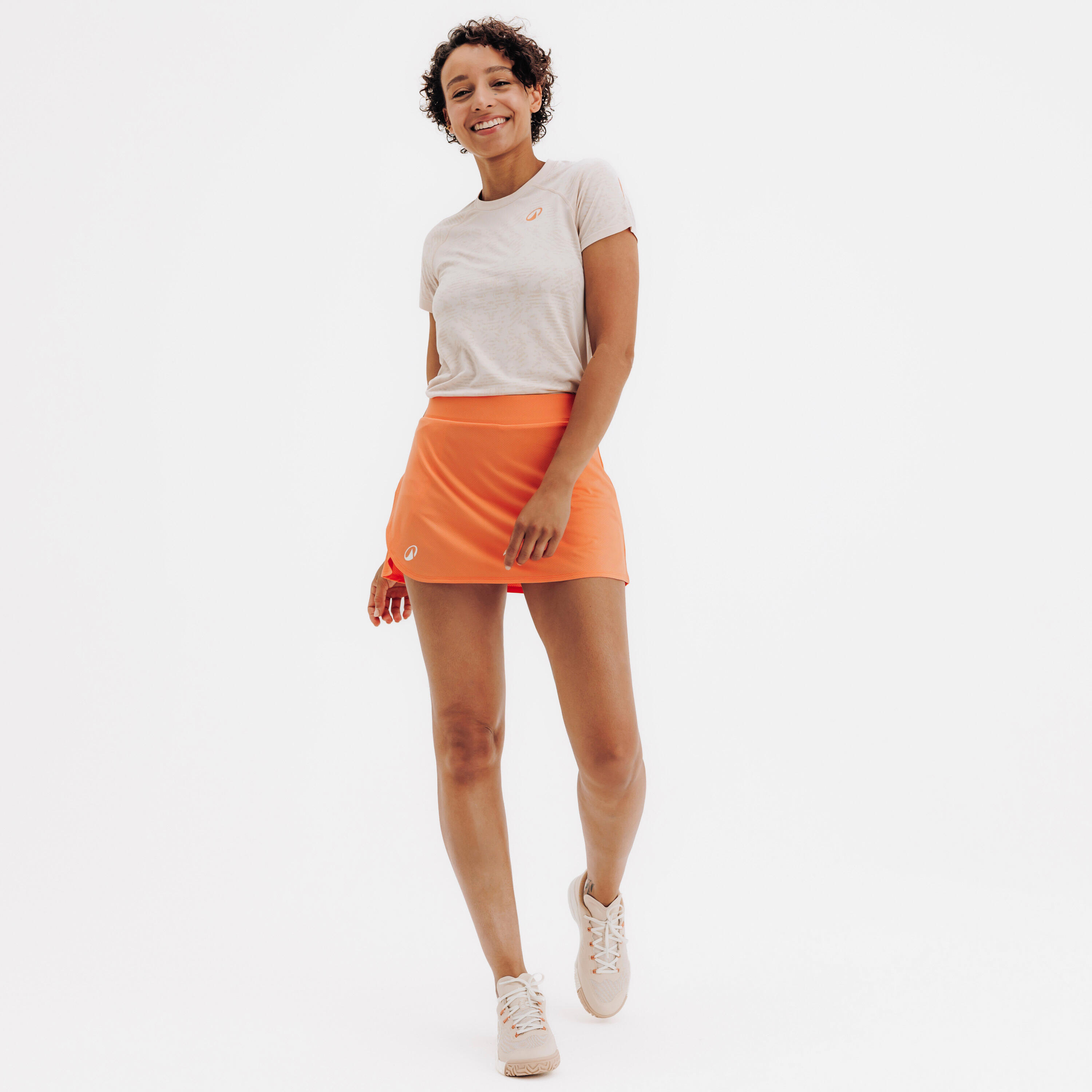 Jupe-short de padel respirante femme, PSK Fly 2/6
