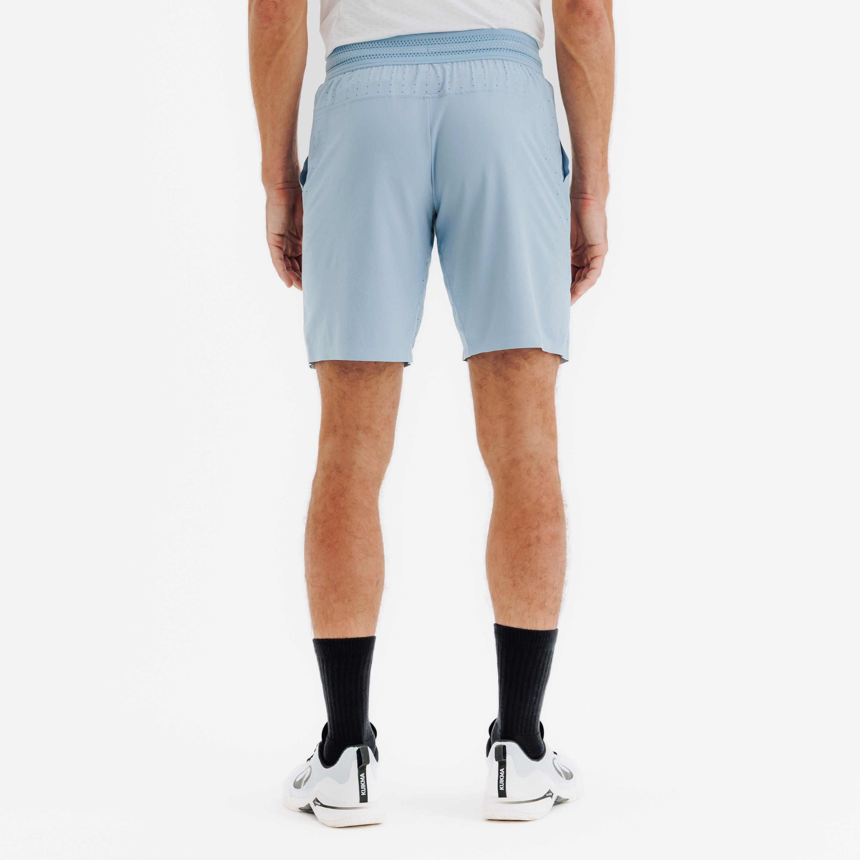 Pantalón corto de pádel transpirable hombre - Kuikma dry + azul nube 5/5