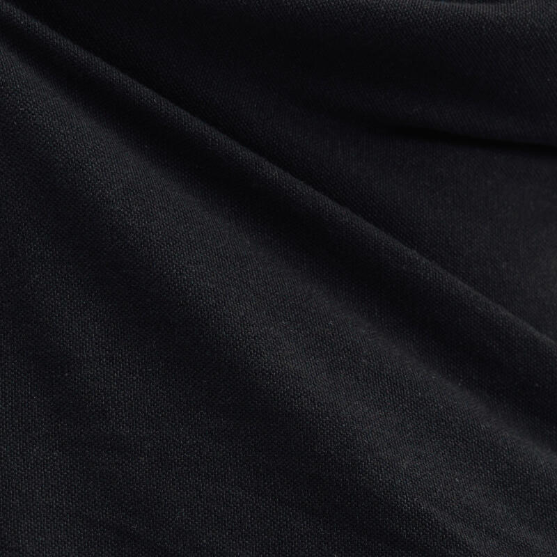 Tricou Polo golf 100% bumbac MW100 Negru Damă