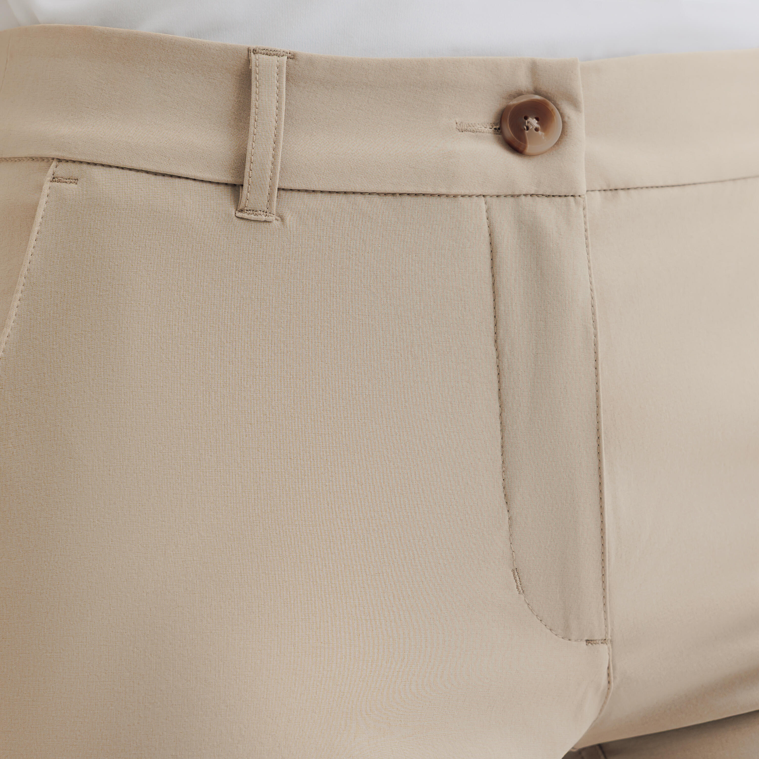 Pantalon de golf respirant femme, WW500 beige 6/7