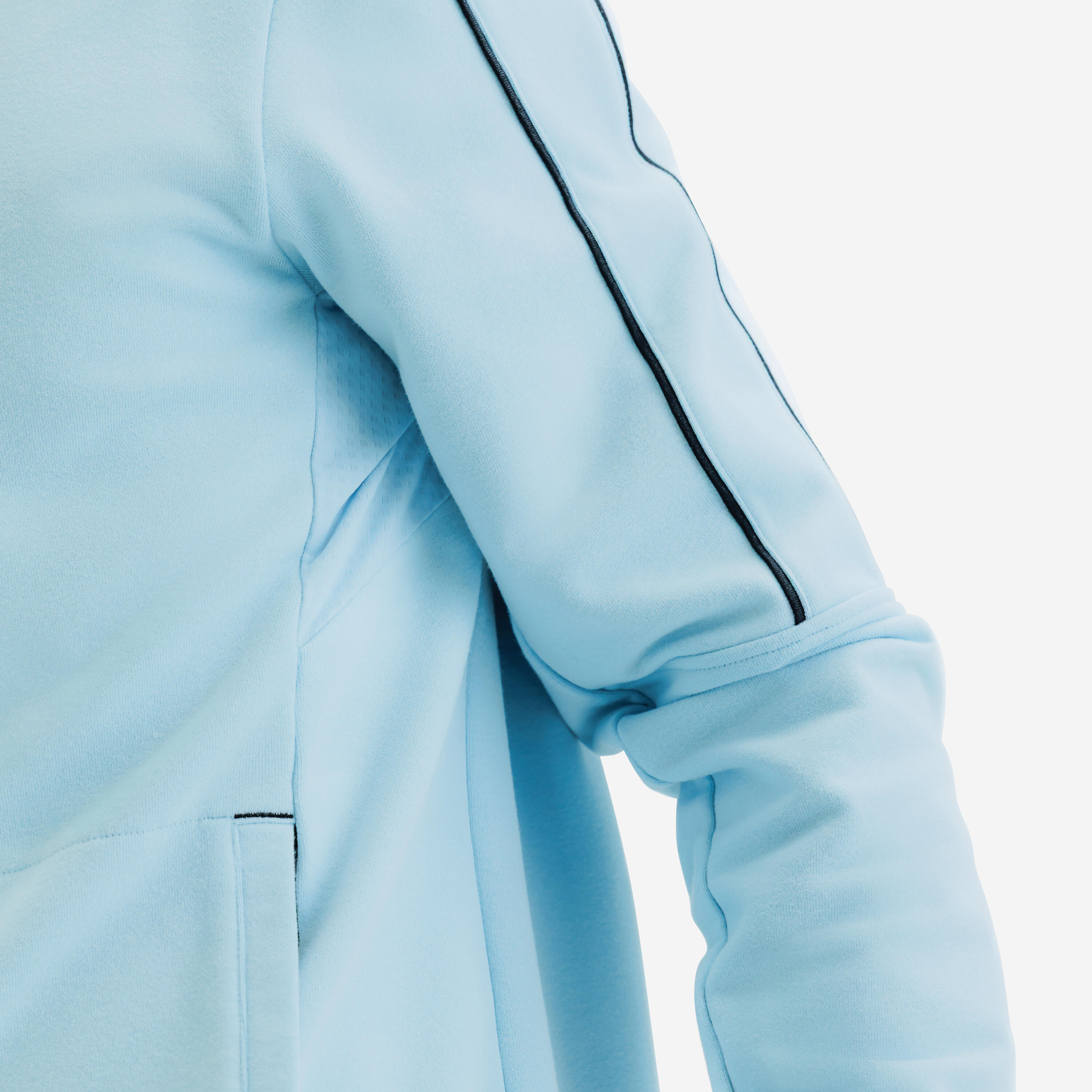 Felpa tennis uomo SOFT con cappuccio blu 7/8