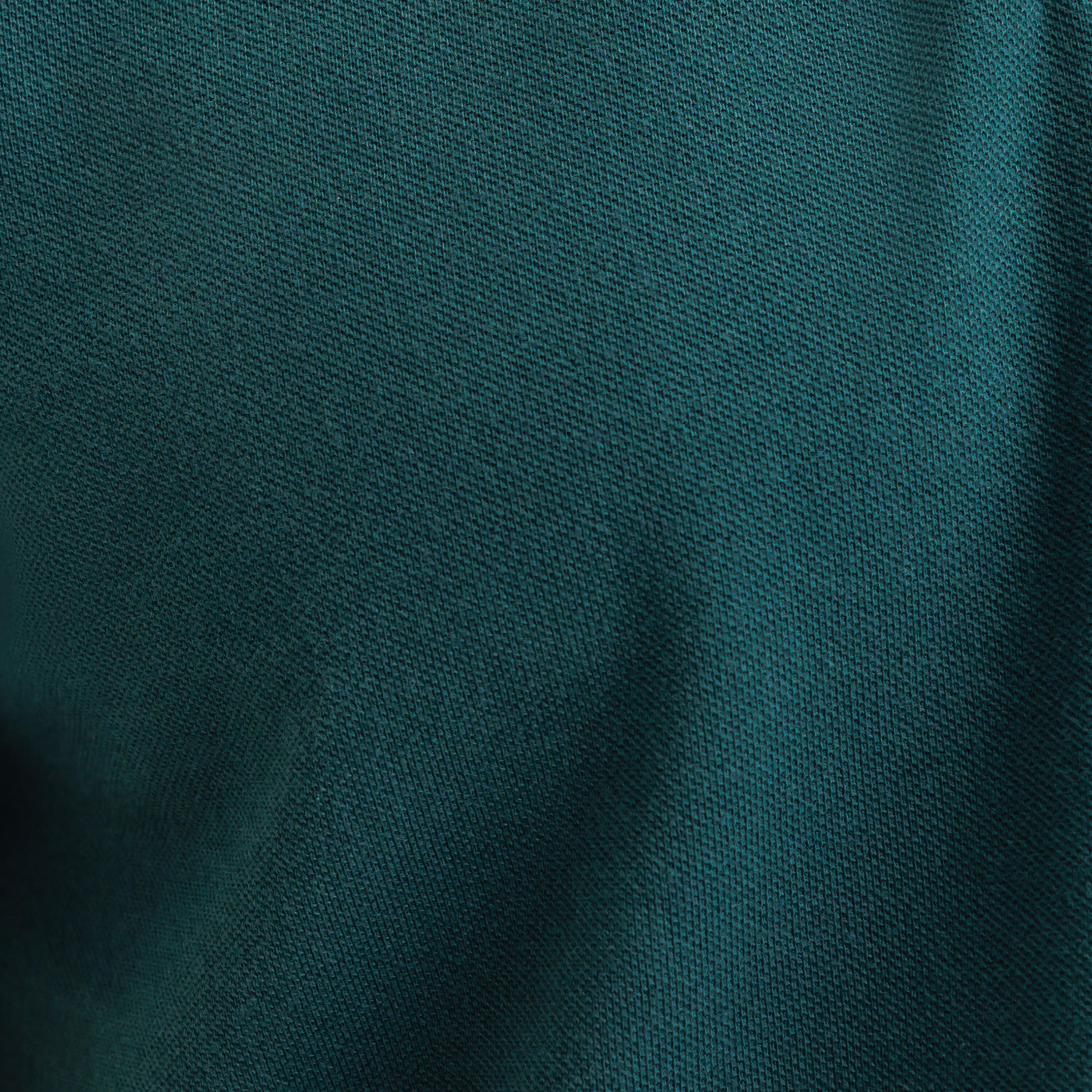 Polo de golf en coton polyester manches courtes homme, MW500 vert foncé 6/6