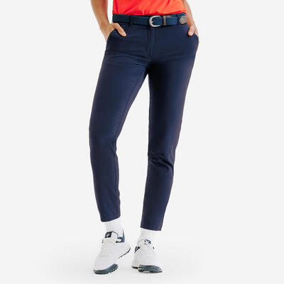 Pantaloni golf donna WW 500 blu