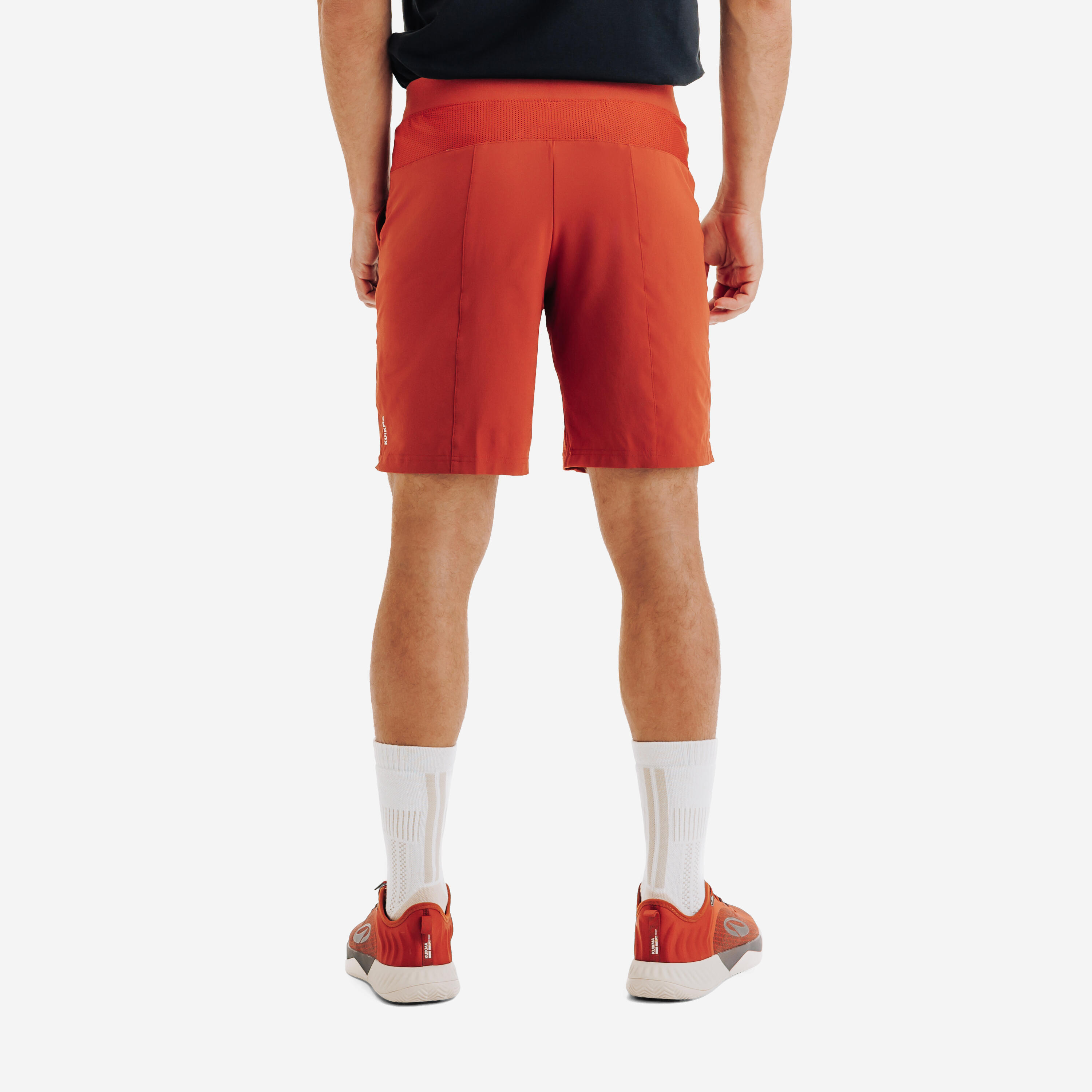 Short de tenis hombre transpirable - Kuikma Dry marrón 9/12