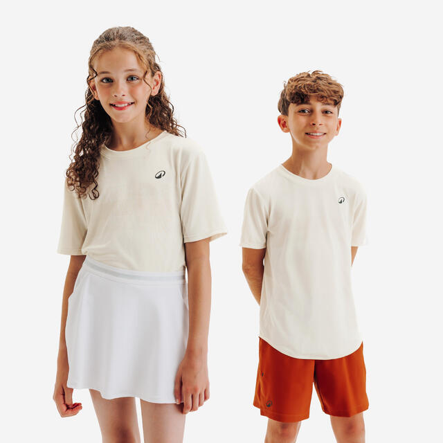T-shirt tennis bambino LIGHT beige