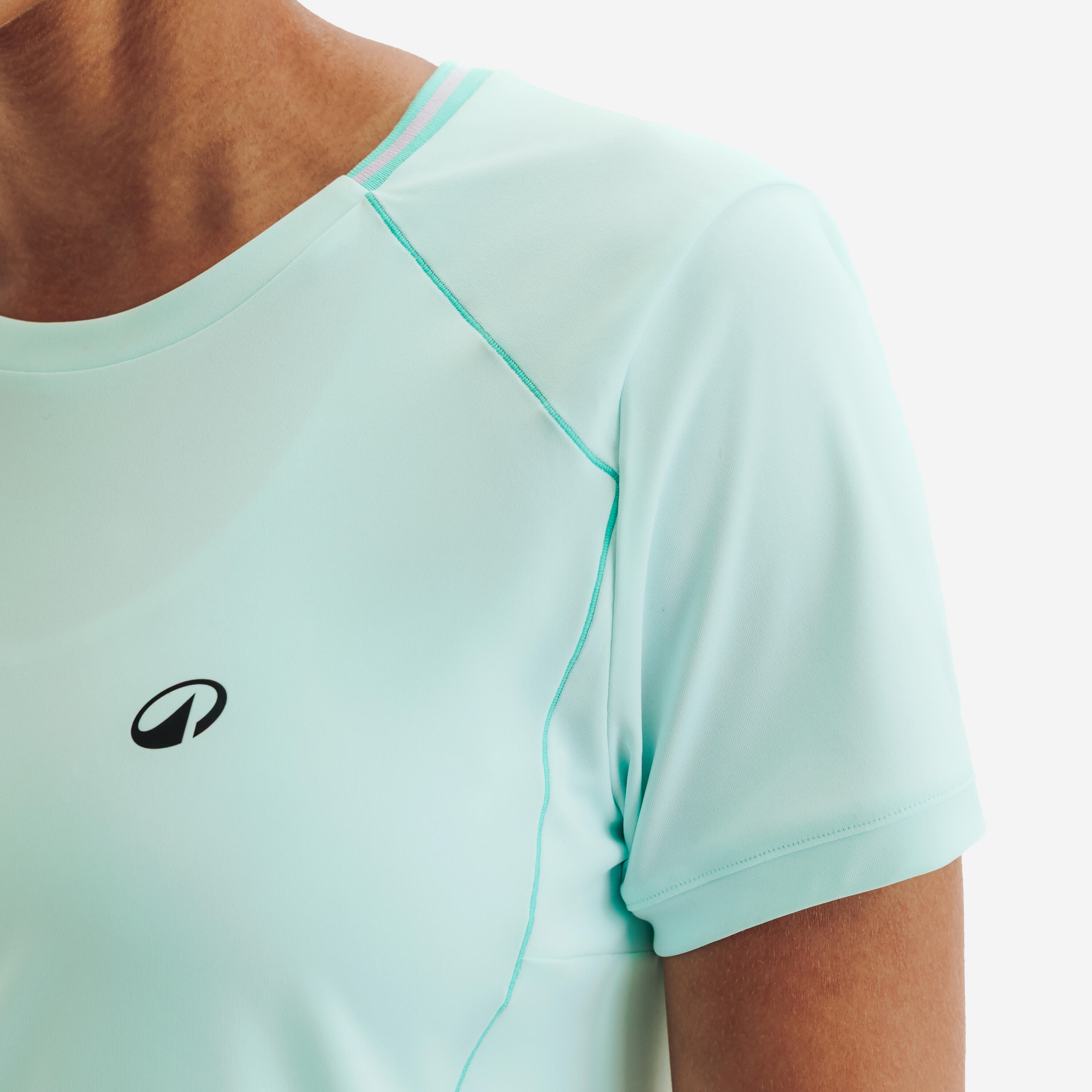 Damen Tennis T-Shirt Rundhals - Dry grün 3/5