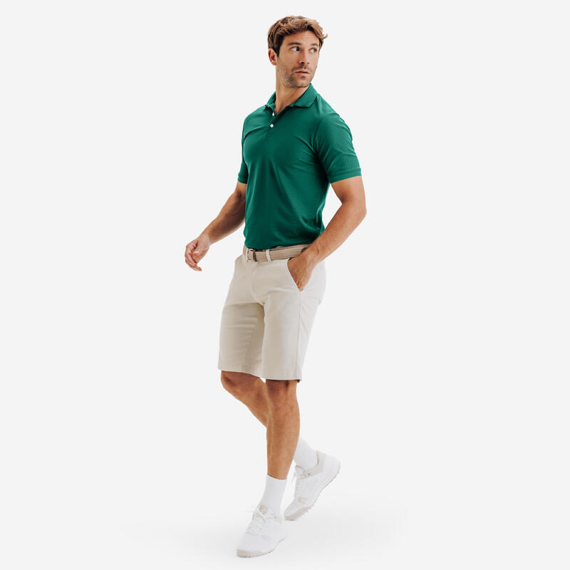Erkek Kısa Kollu Golf Polo Tişörtü - Yeşil - MW500