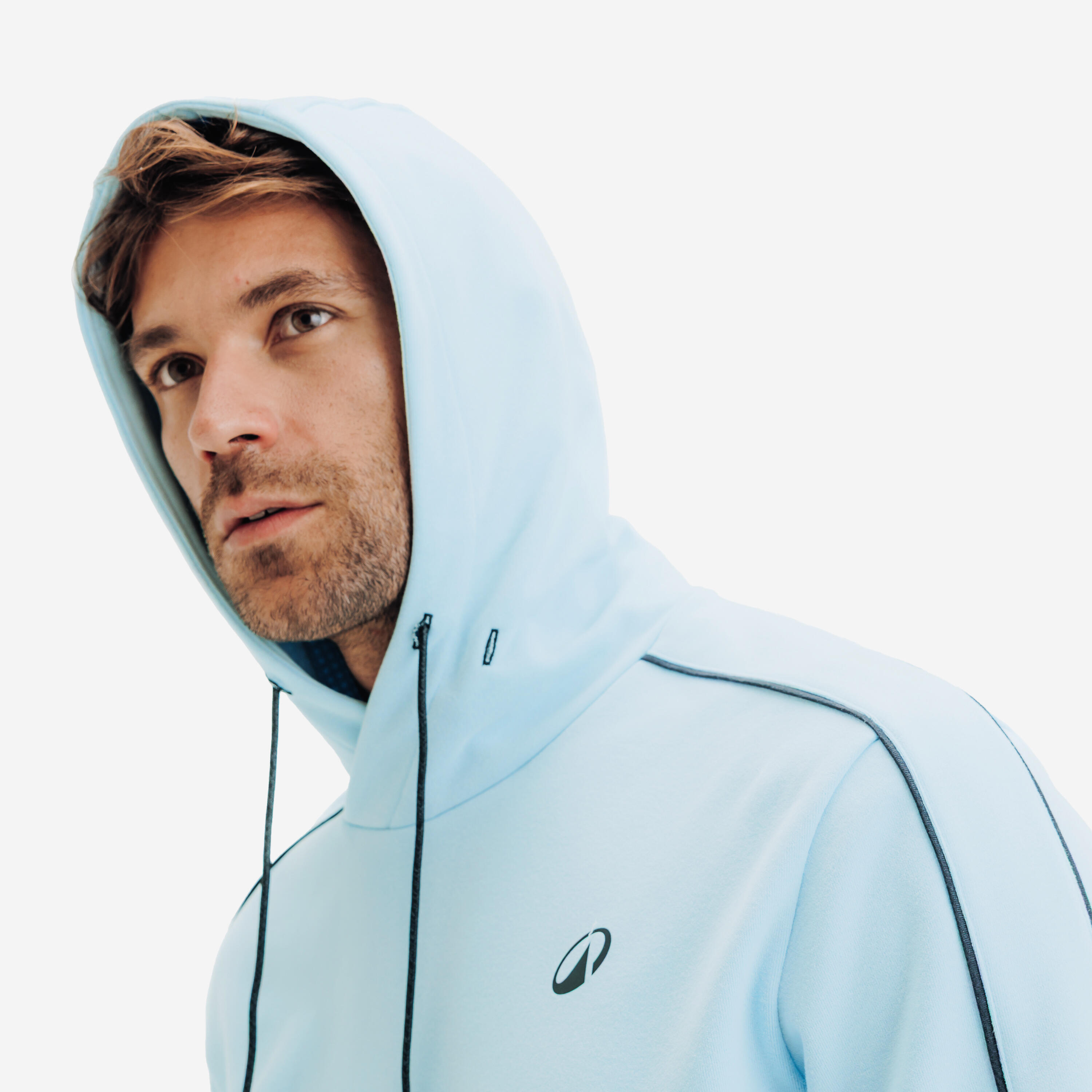 Felpa tennis uomo SOFT con cappuccio blu 8/8