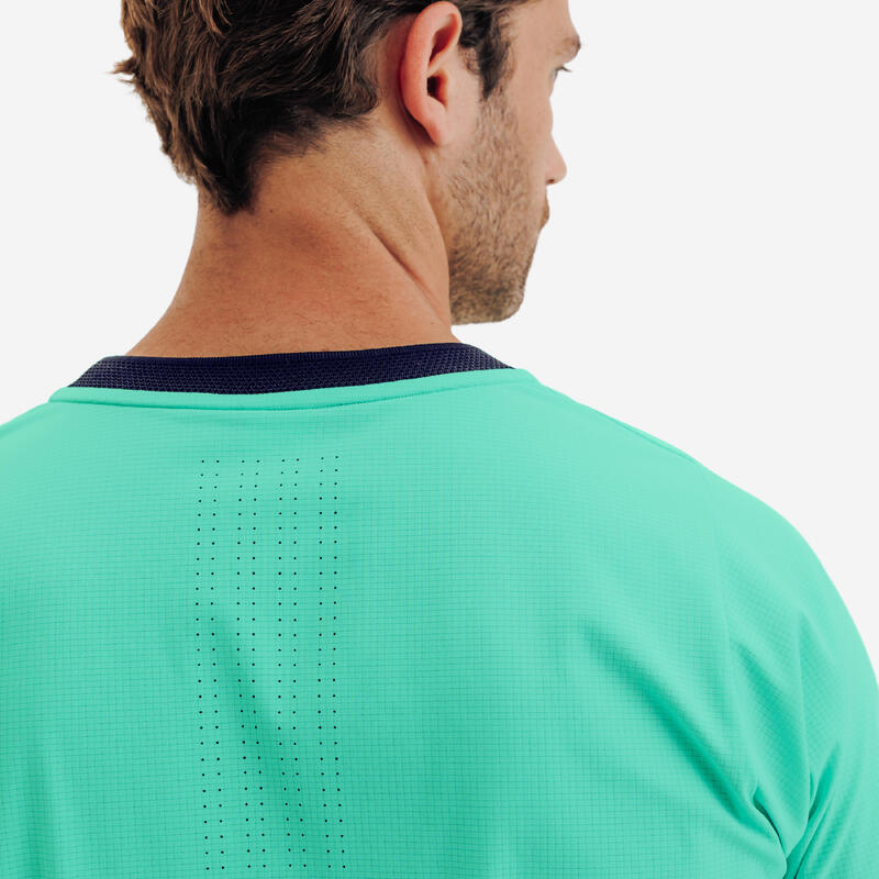 Tricou tenis respirant Dry+ verde bărbați