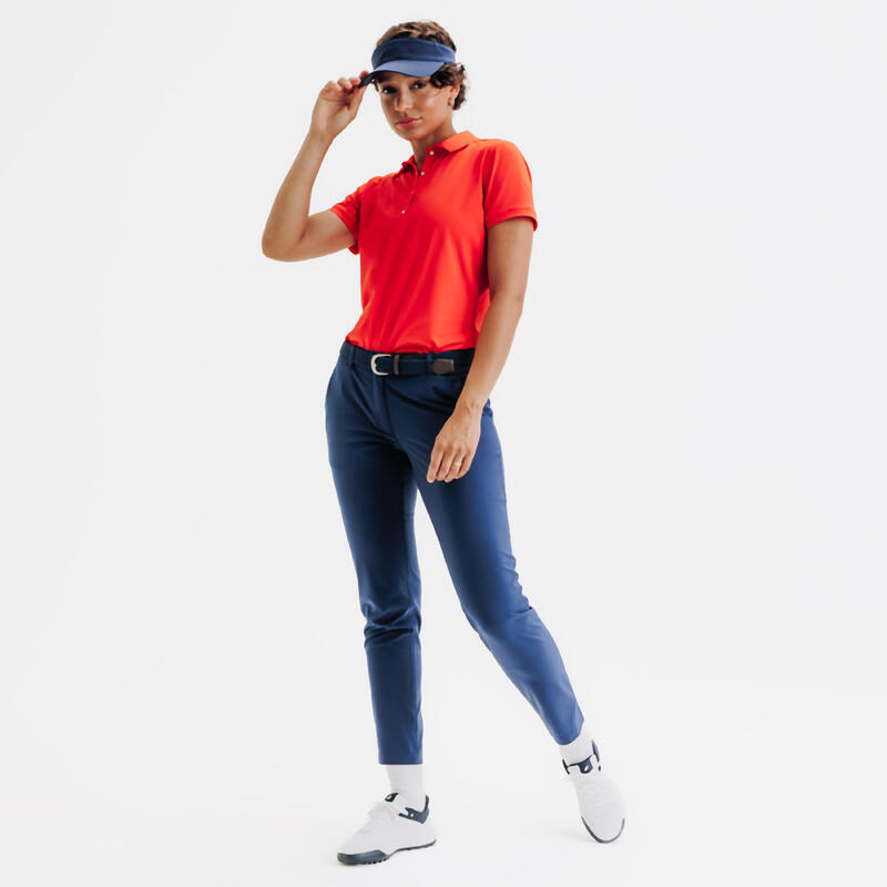 Pantalon respirant de golf WW500 Bleumarin Damă