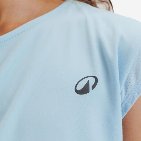 Футболка для тенісу для дівчат синя