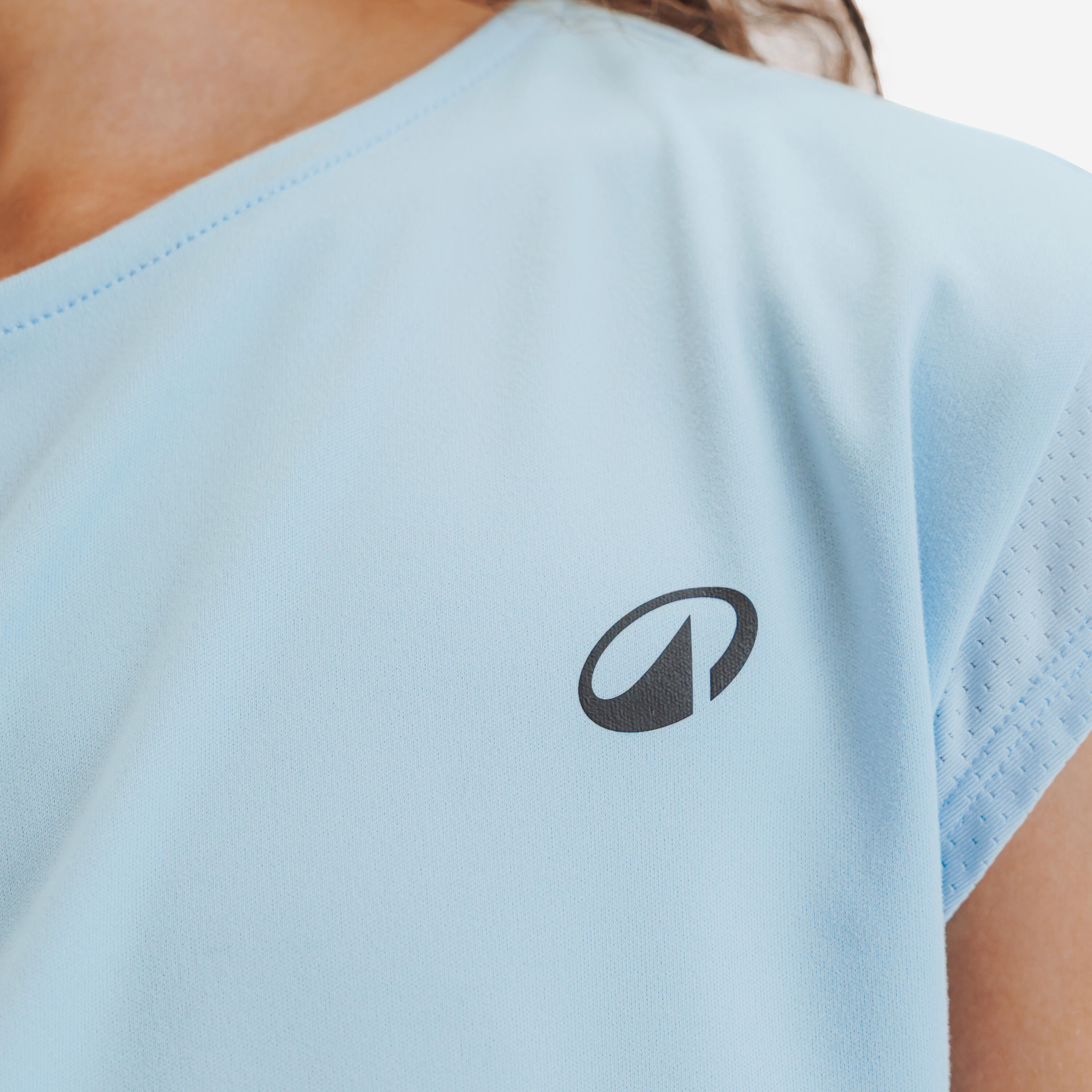 Tennisshirt voor meisjes TTS Soft blauw 6/6