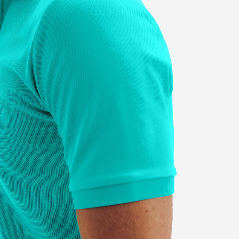 Tricou Polo golf WW500 Turcoaz Bărbați