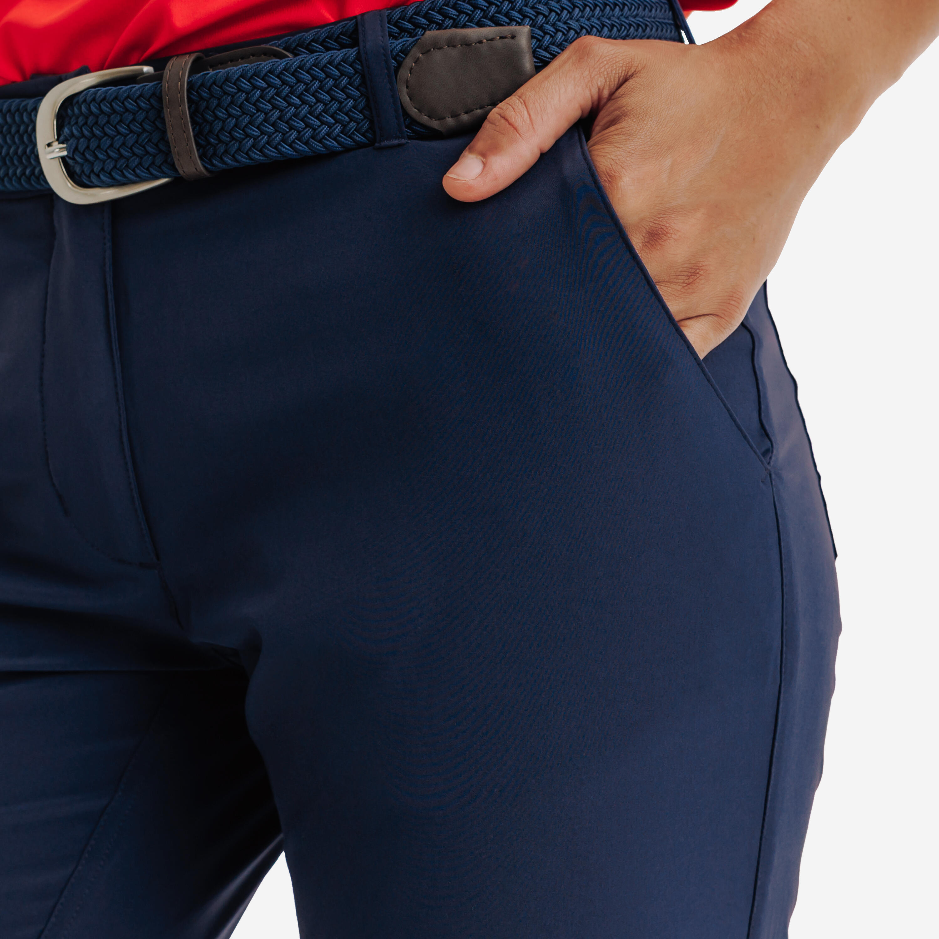 Pantalon de golf respirant femme, WW500 bleu marine 3/6