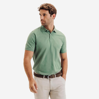 Golfpolo heren mw500 groen