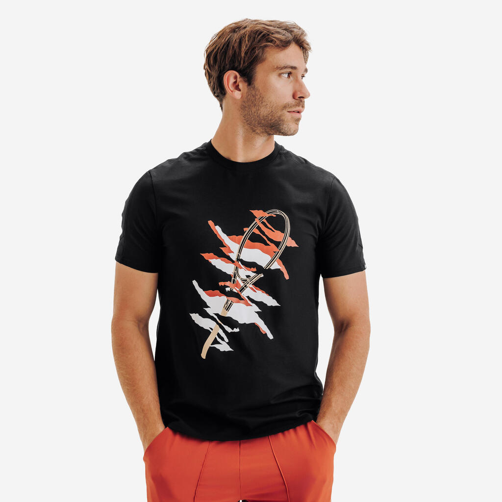 Men's Tennis T-Shirt Soft - Black