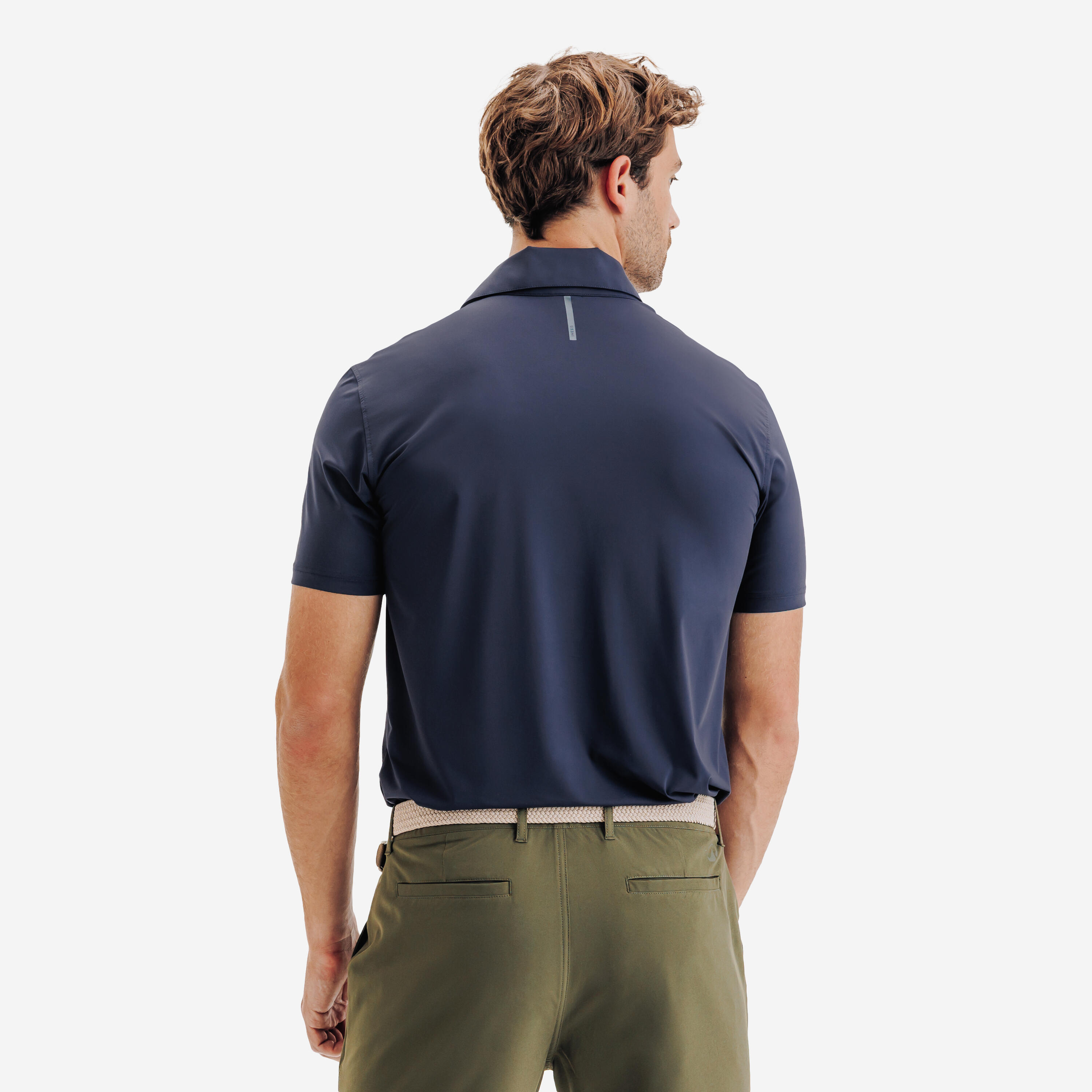 Men’s Synthetic and Breathable Short-Sleeved Golf Polo, WW 900 - INESIS