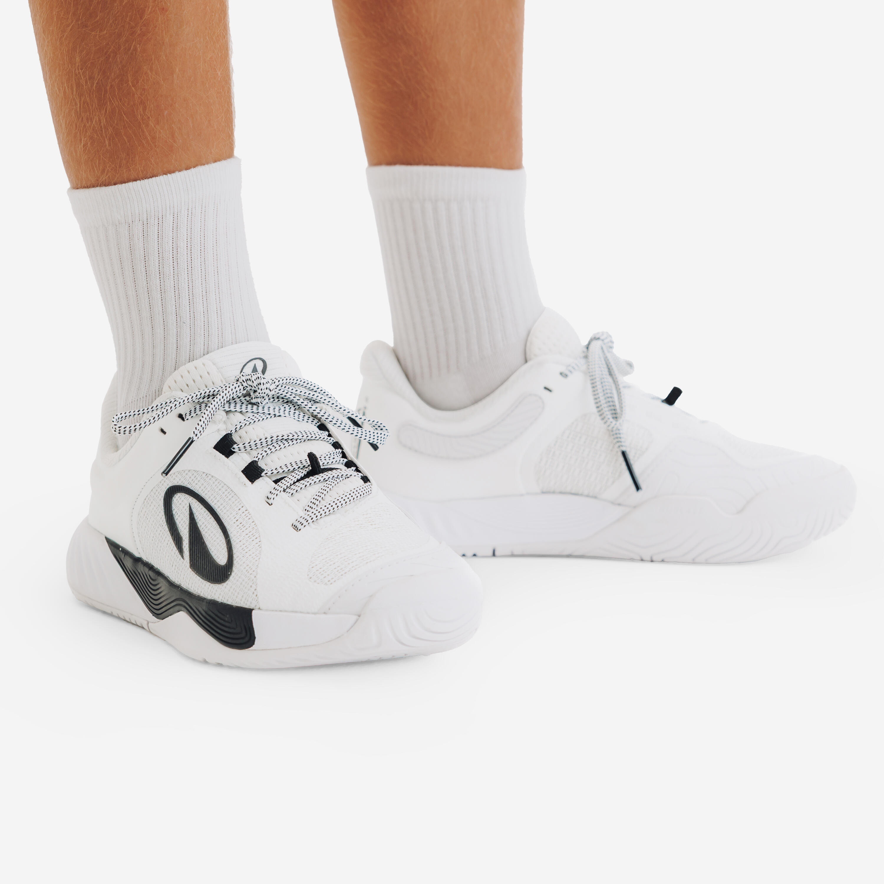 Scarpe tennis bambino multicourt UNRUPT JR bianche 6/6