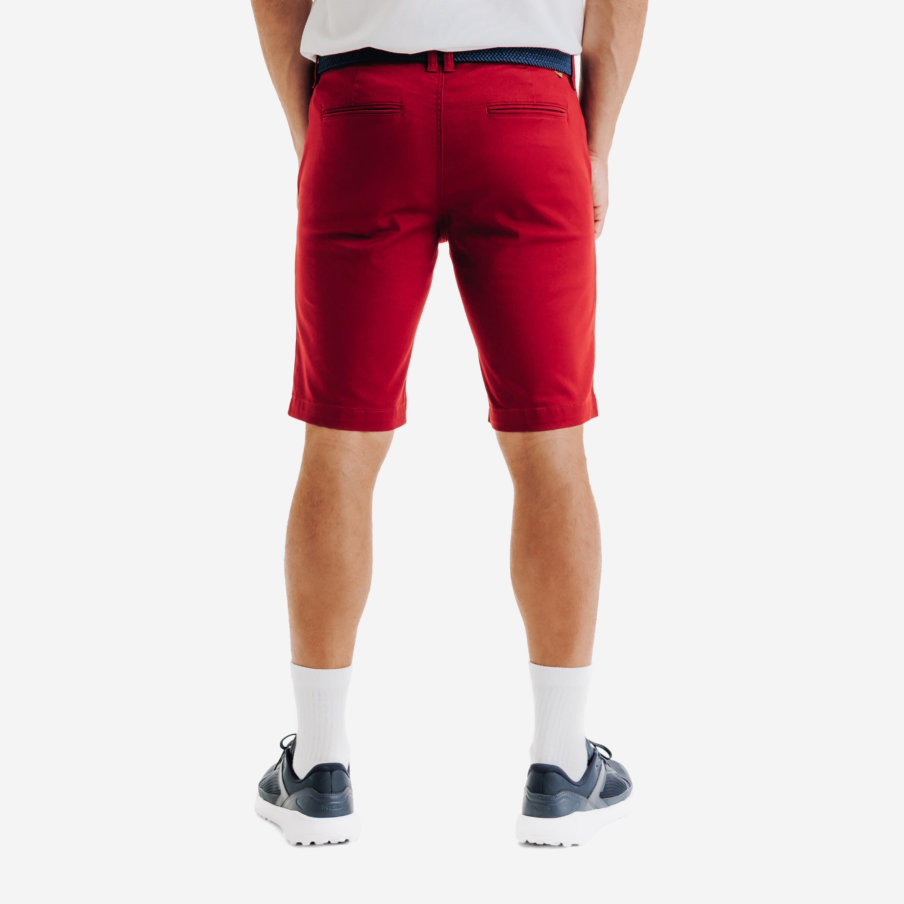 Herren Shorts Chino Baumwolle - MW500 bordeaux 4/5