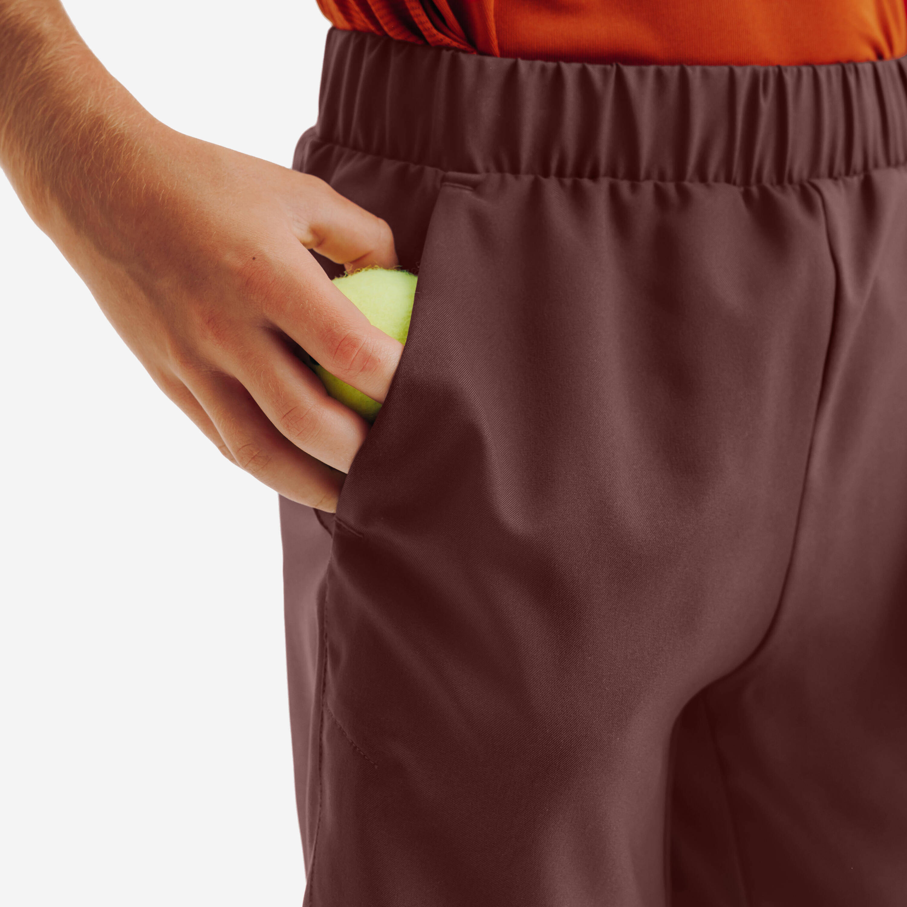 Kids' Tennis Shorts TSH Dry - Brown -  3