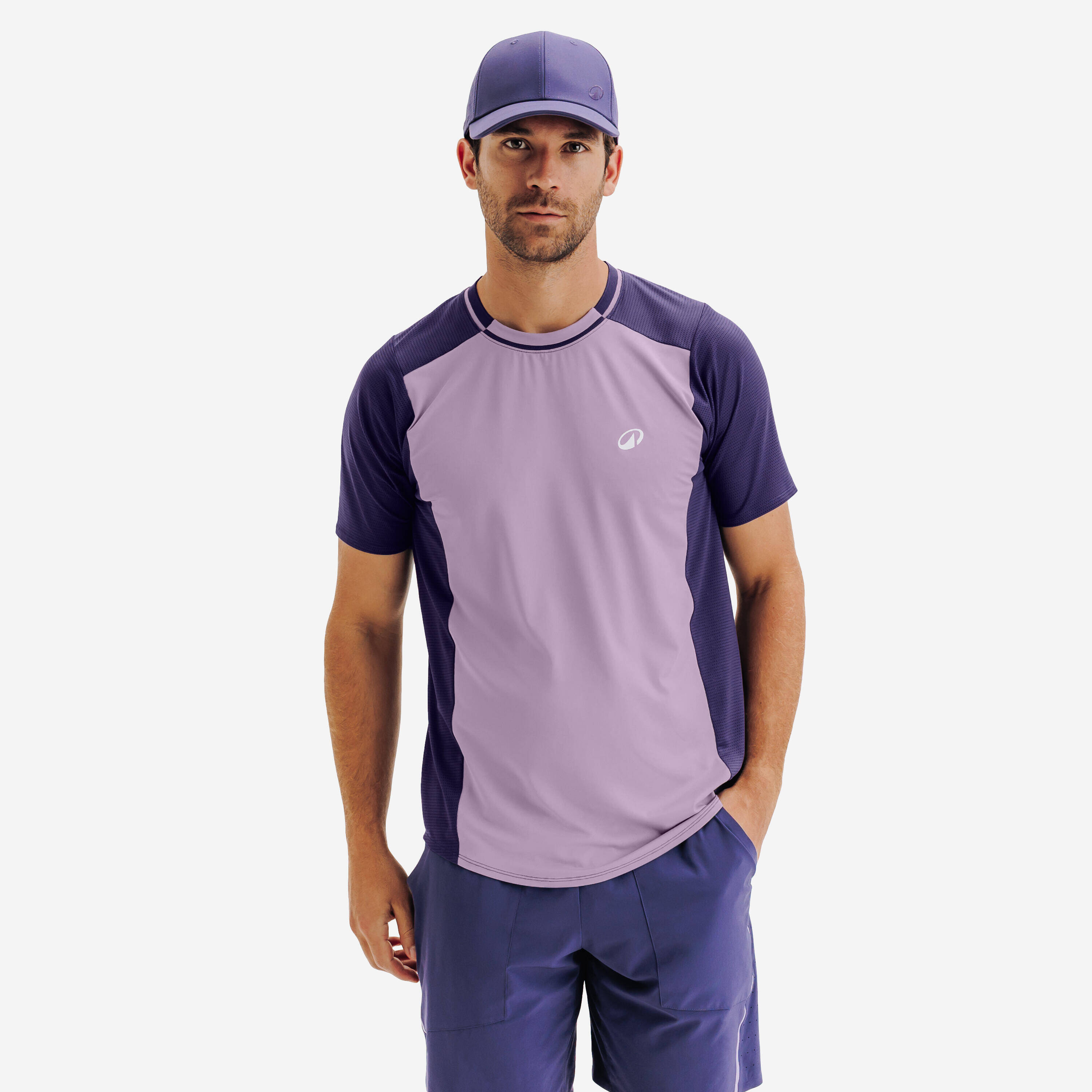 Men's Breathable Tennis T-Shirt Dry - Purple -  1