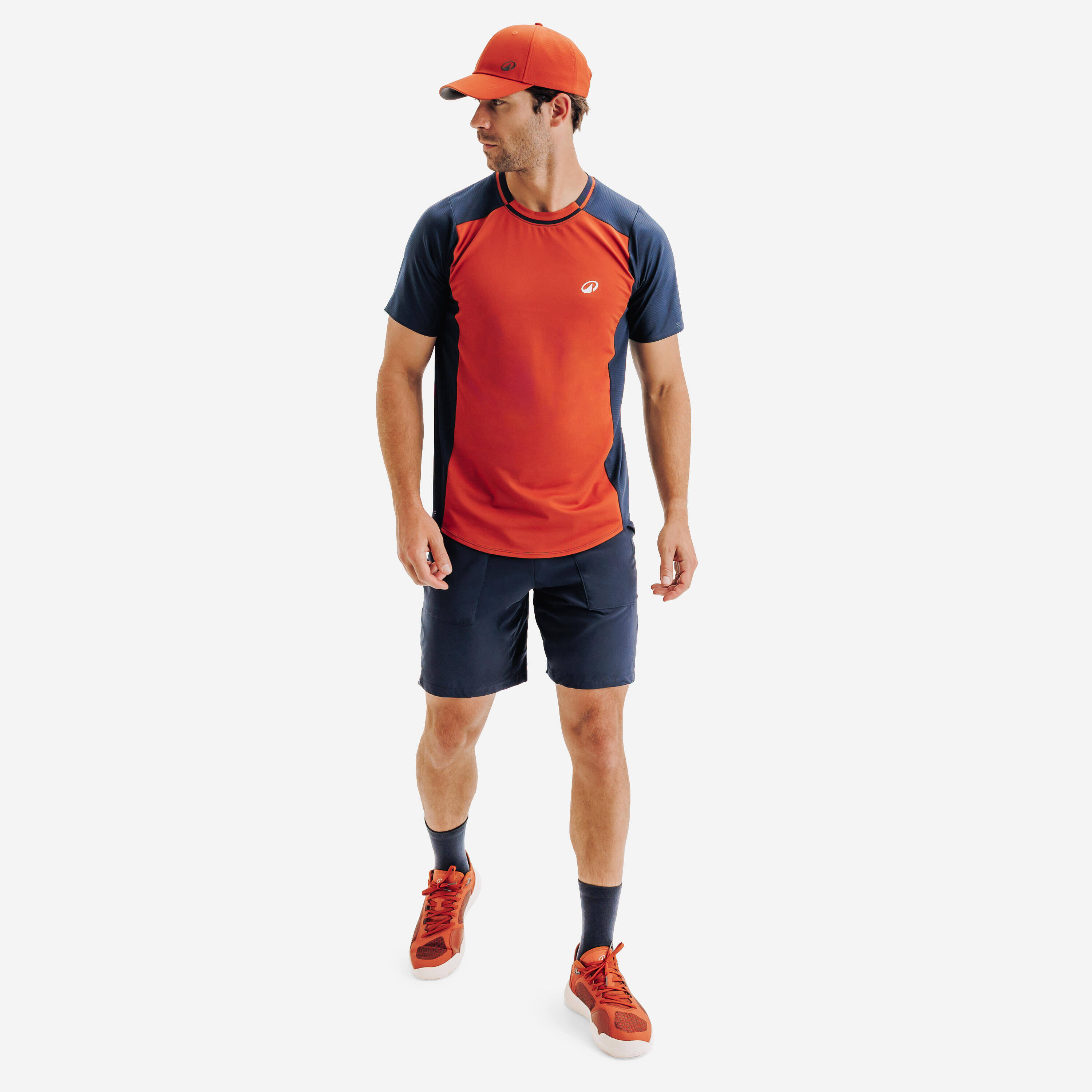 Men's Breathable Tennis T-Shirt Dry - Brown/Blue -  3