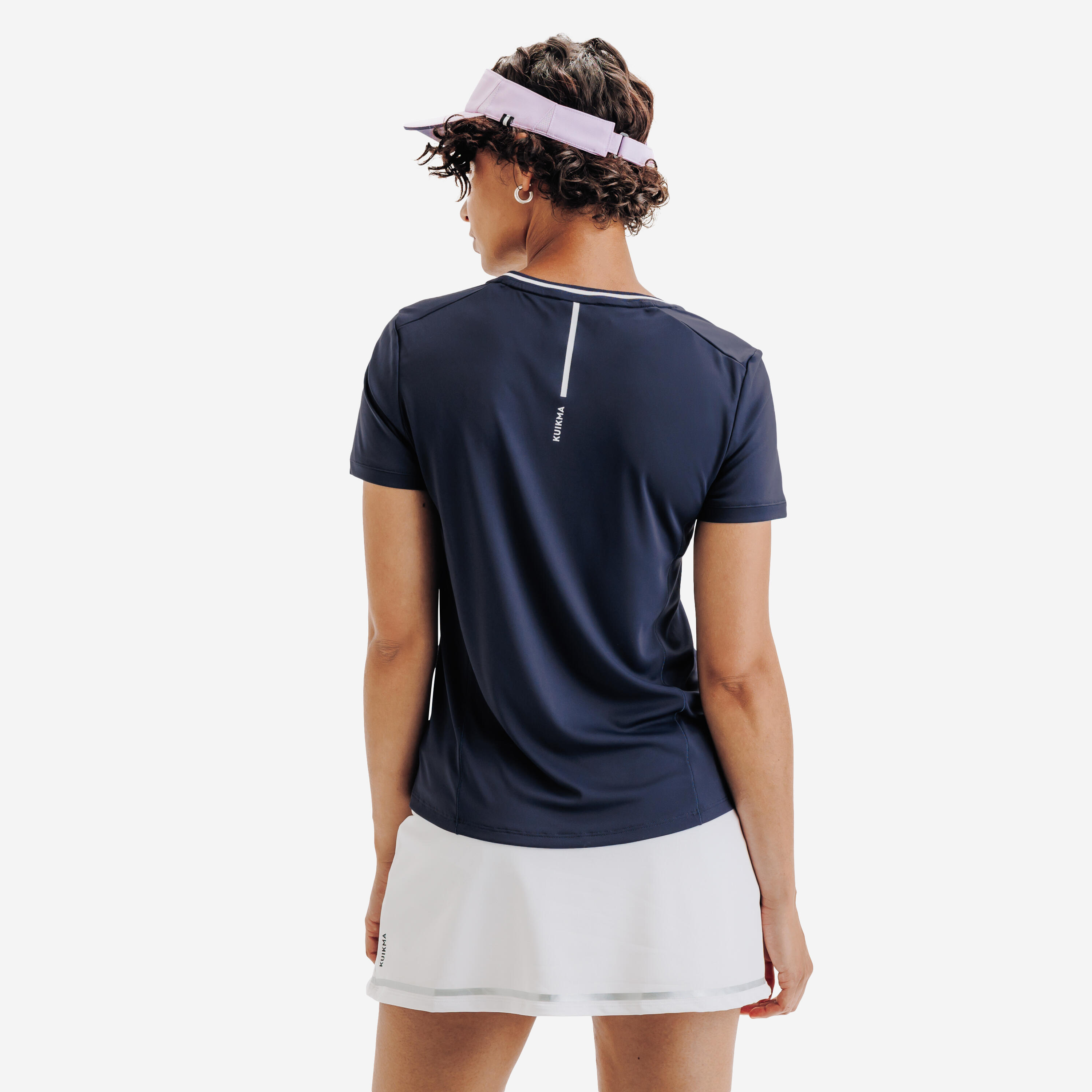 Women’s Breathable Tennis V-Neck T-Shirt, Dry - KUIKMA